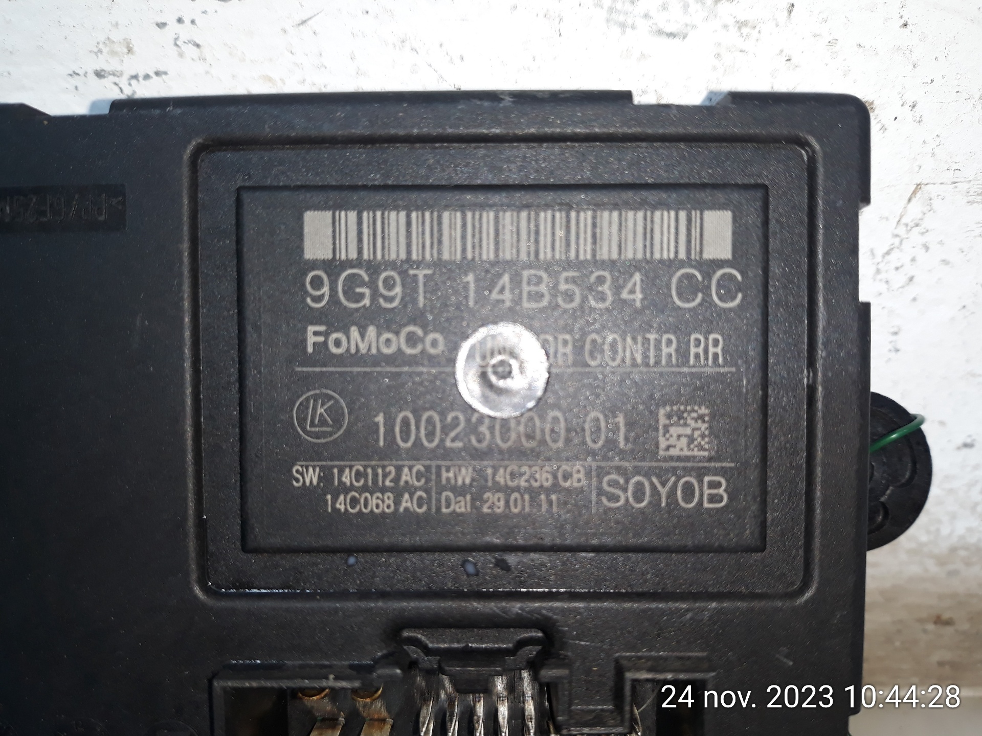 FORD S-Max 1 generation (2006-2015) Other Control Units 9G9T14B534CC, 9G9T14B534CC 22223049