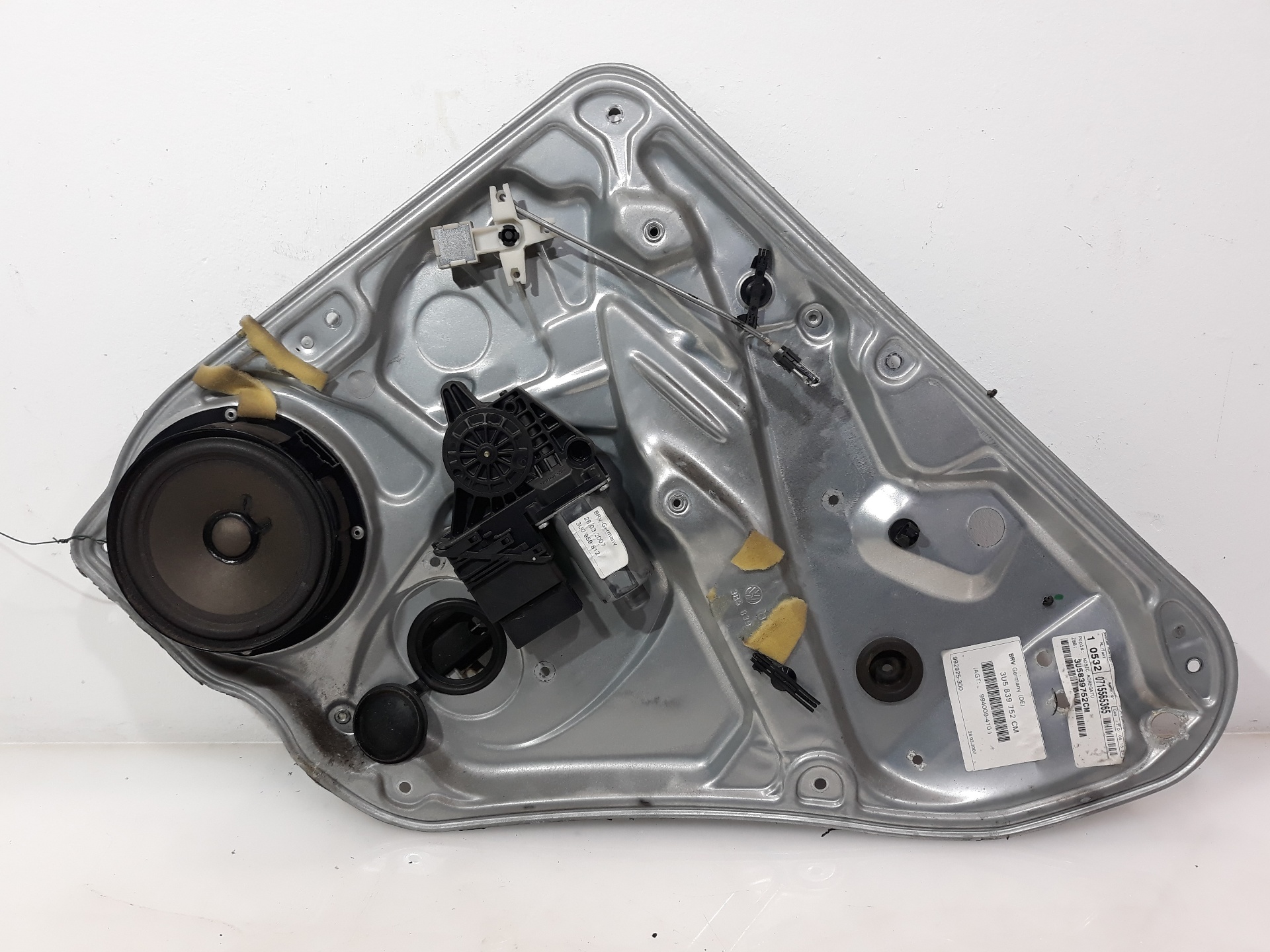 SKODA Superb 1 generation (2001-2008) Rear Right Door Window Regulator 3U5839462, 3U5839462 19124879