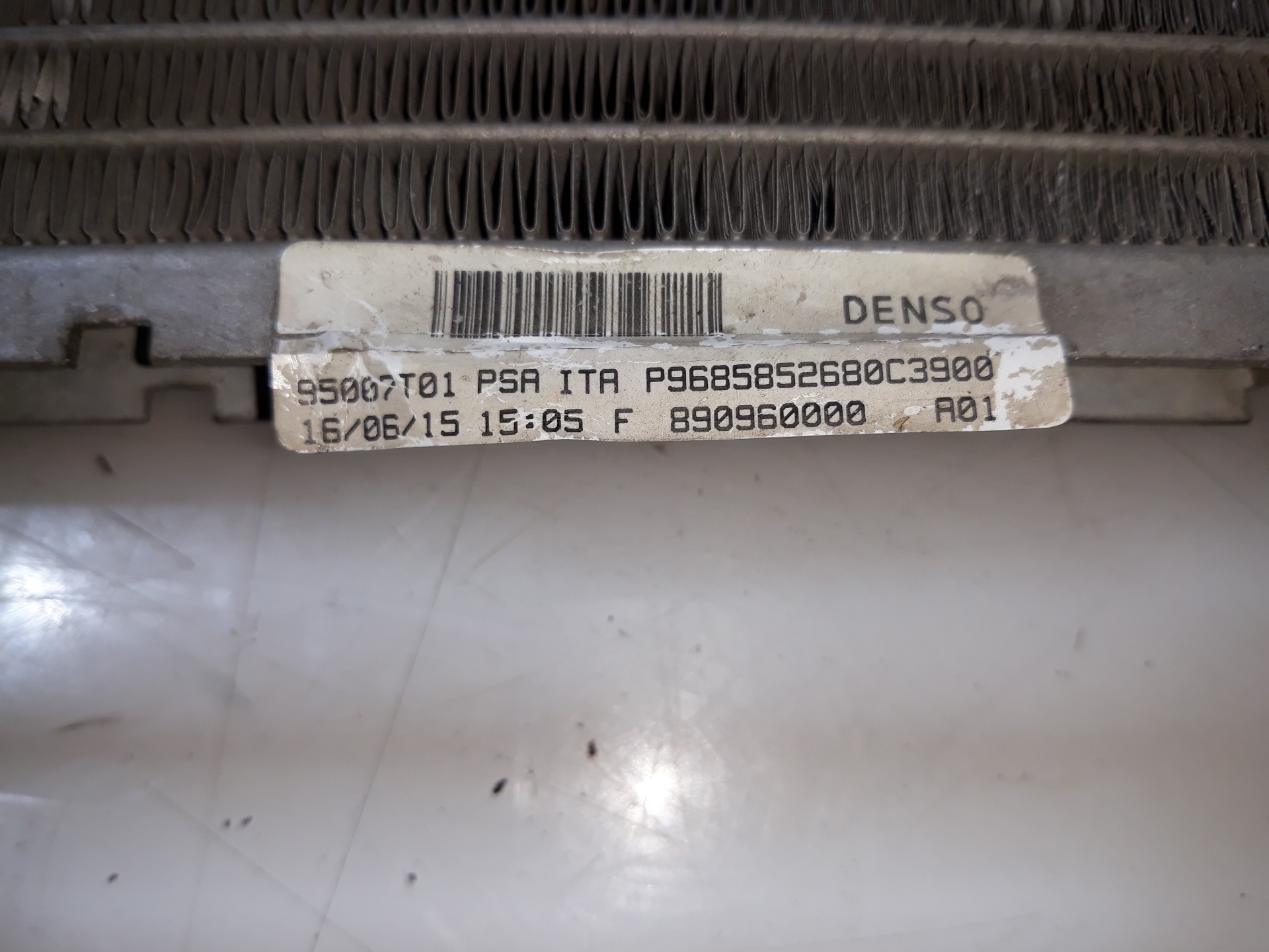 CITROËN C4 Cactus 1 generation (2014-2024) Air Con Radiator 9685852680, 9685852680 23279737