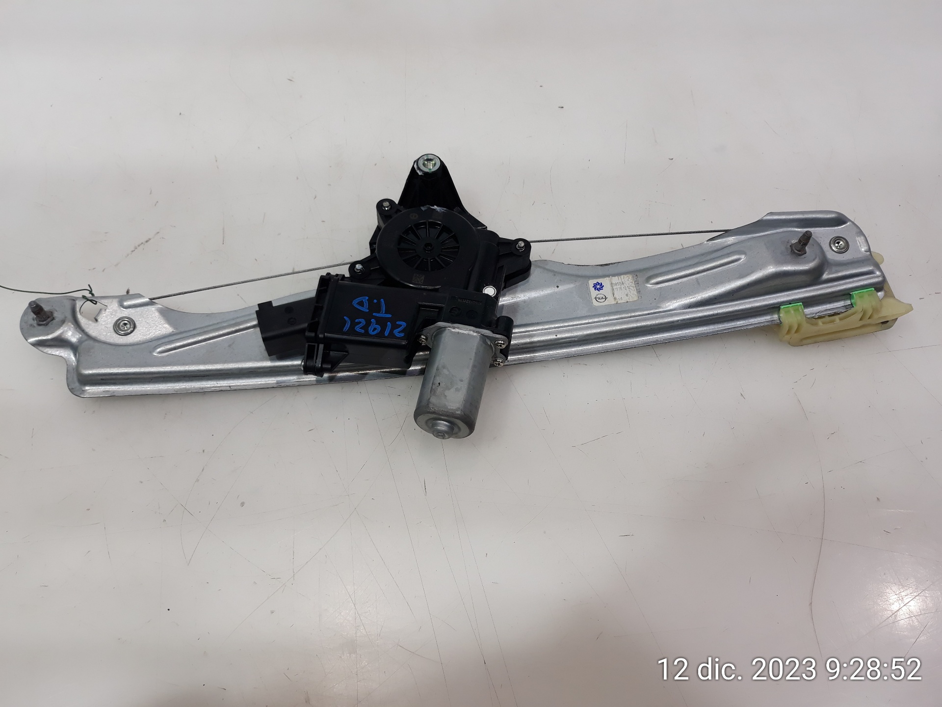 OPEL Insignia B (2017-2024) Rear Right Door Window Regulator 39138556, 39138556 25170403