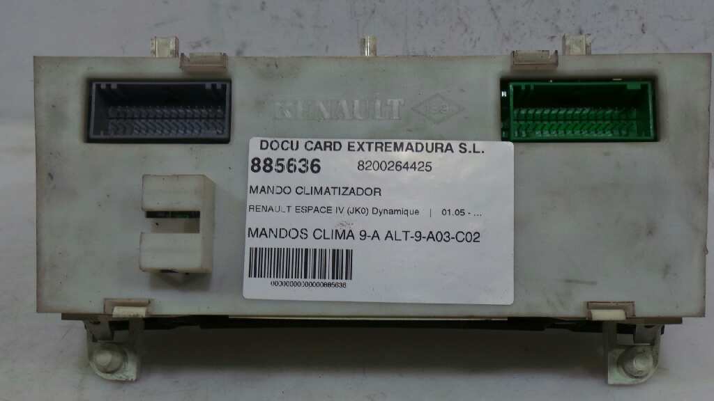 RENAULT Espace 4 generation (2002-2014) Climate  Control Unit 8200264425,8200264425 18907558