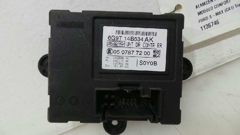 FORD S-Max 1 generation (2006-2015) Comfort Control Unit 6G9T14B534AK,6G9T14B534AK 23242910