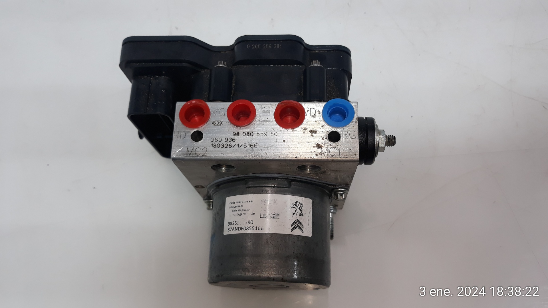 PEUGEOT 308 T9 (2013-2021) Pompe ABS 9825991580,9825991580 22756185