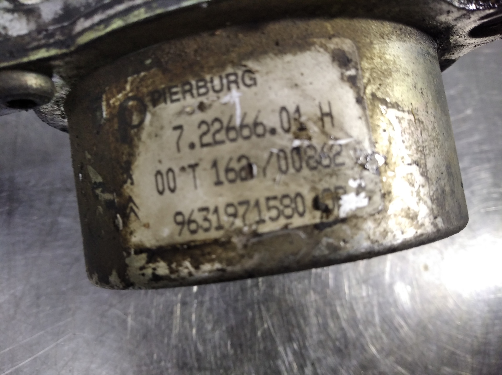Depresor freno / bomba vacio RYH,RHY 9631971580 de Peugeot 206 1998-0 - pieza usada