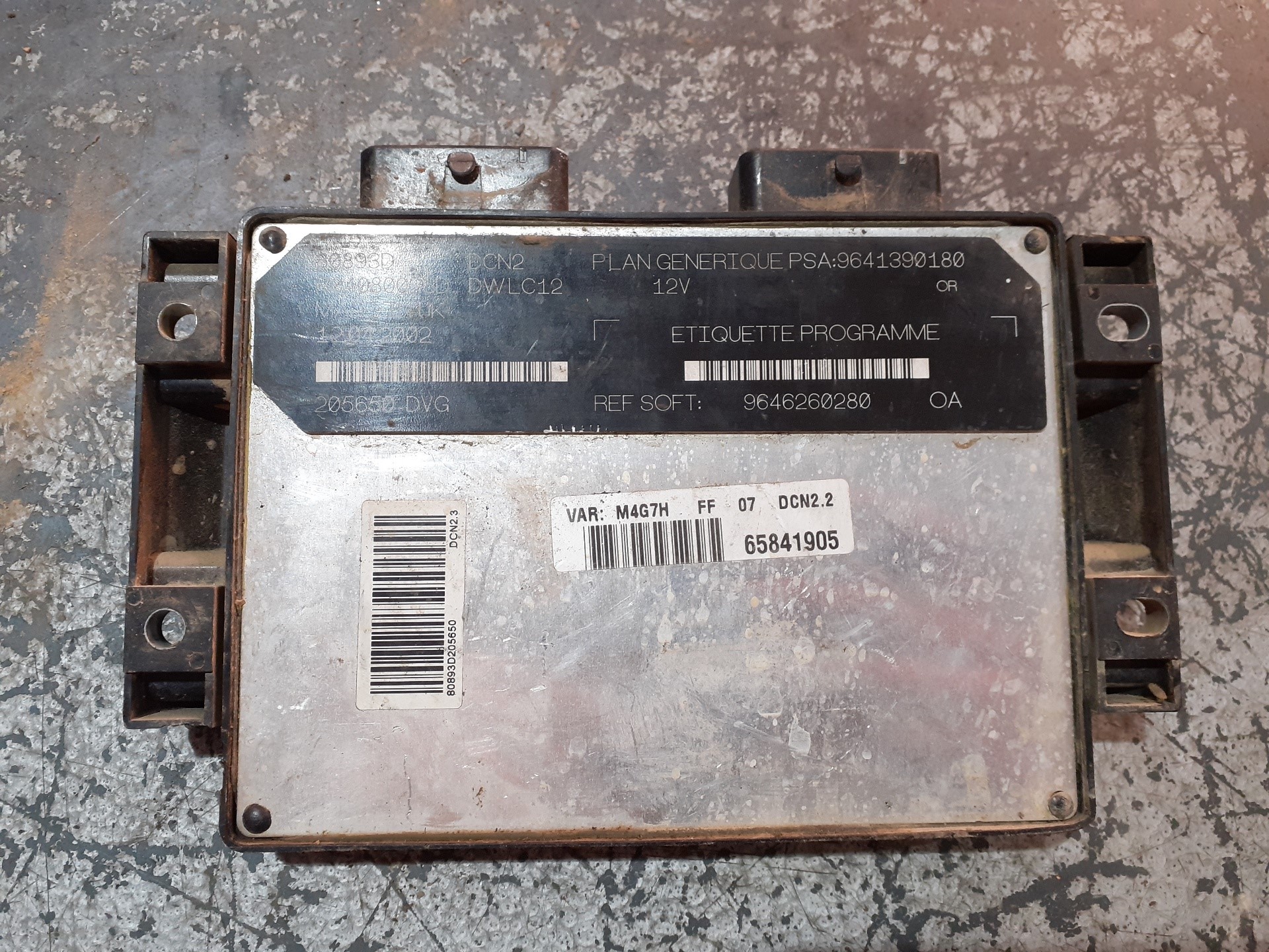 VOLKSWAGEN Partner 1 generation (1996-2012) Engine Control Unit ECU 9641390180 19070373