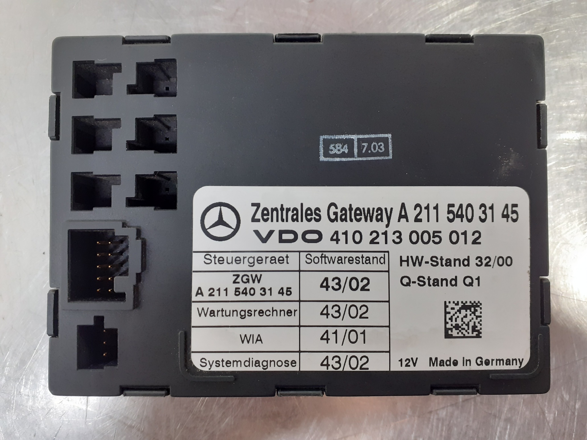 MERCEDES-BENZ E-Class W211/S211 (2002-2009) Other Control Units A2115403145 18995531