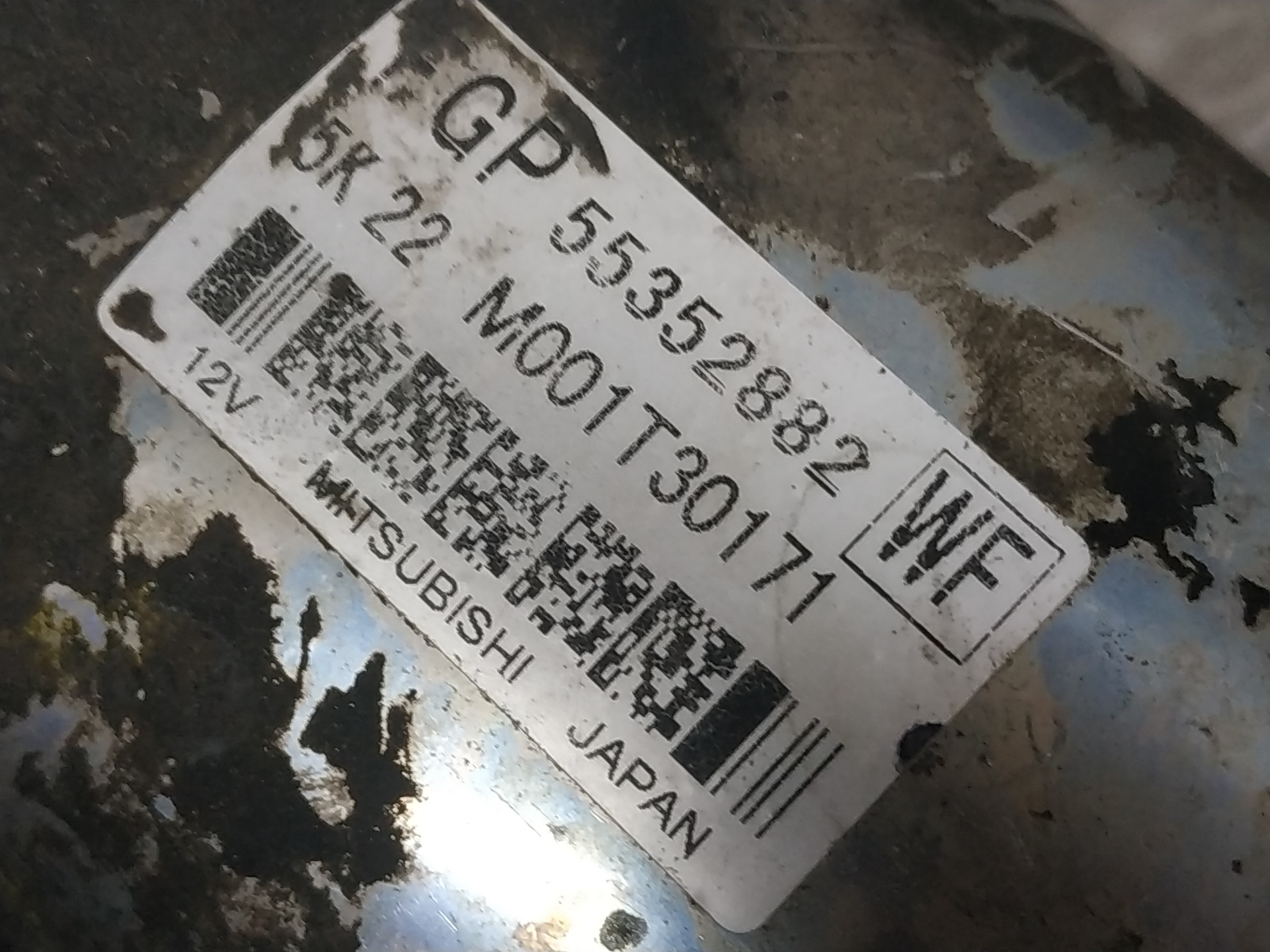 Motorino di avviamento 55352882 de Opel Zafira 2005-2010
