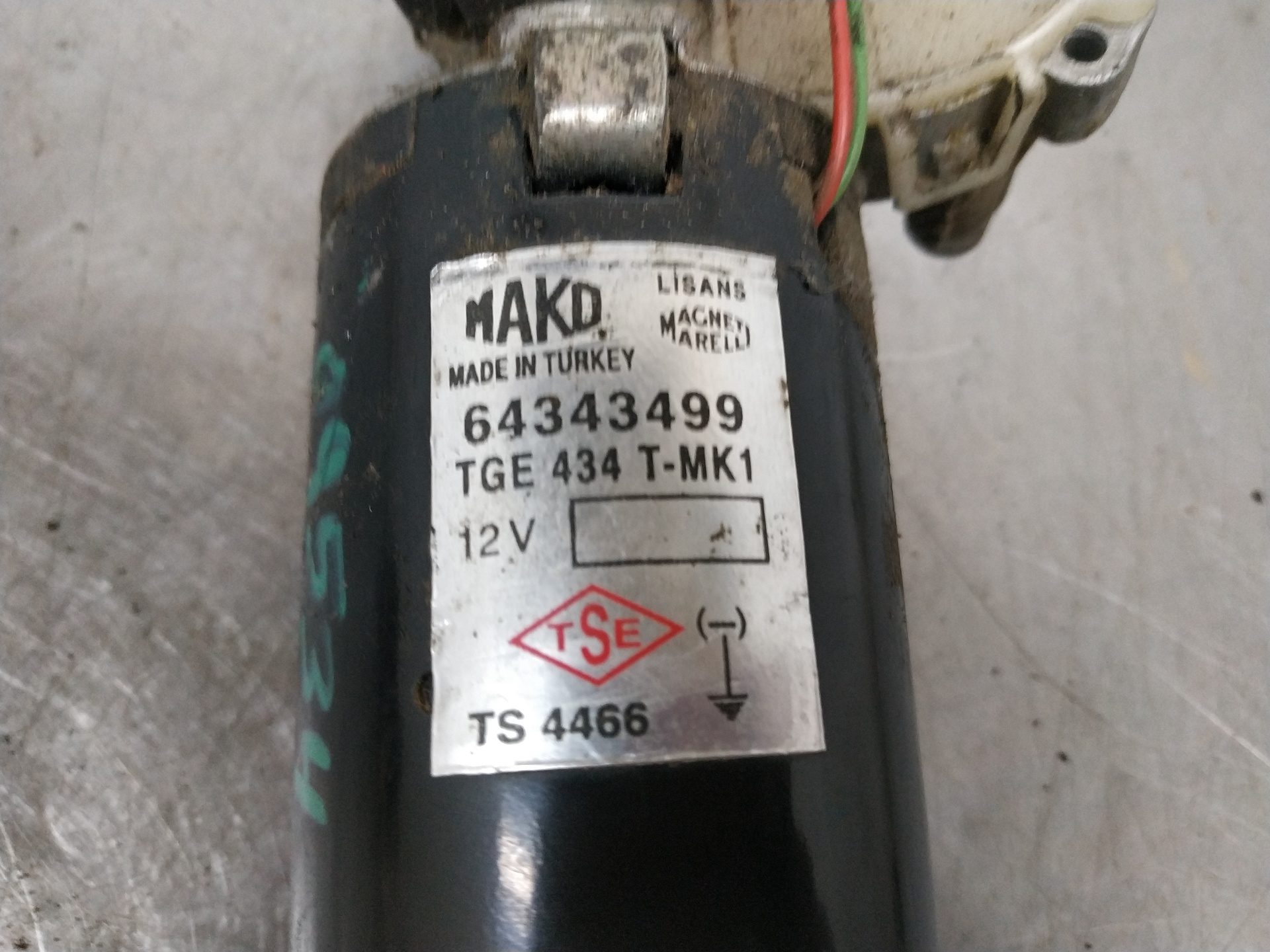 Motor limpia delantero 199A2000 64343499 de Fiat Doblo 2005-2010