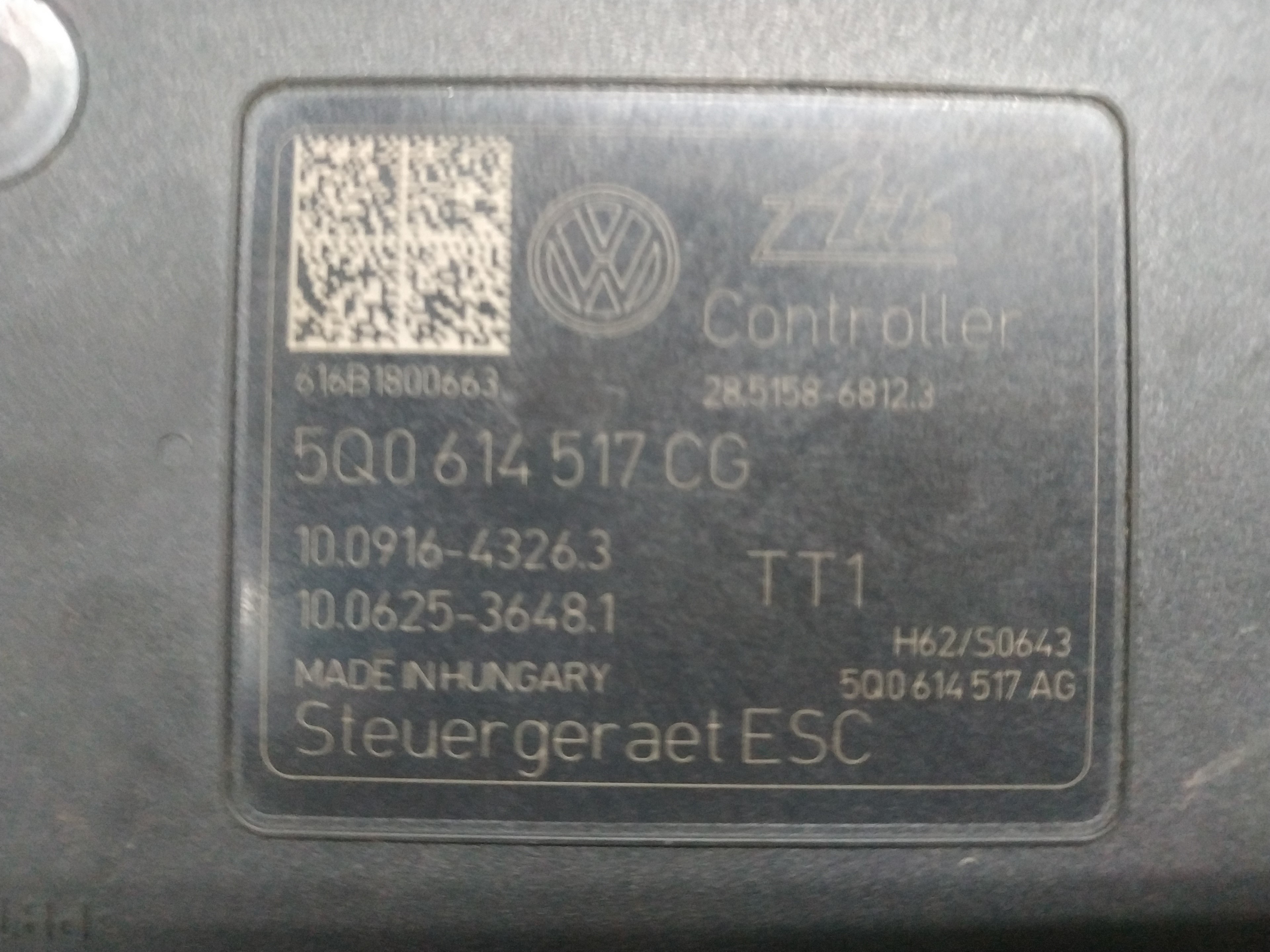 VOLKSWAGEN Variant VII TDI (2014-2024) Абс блок 5Q0614517CG 19186111