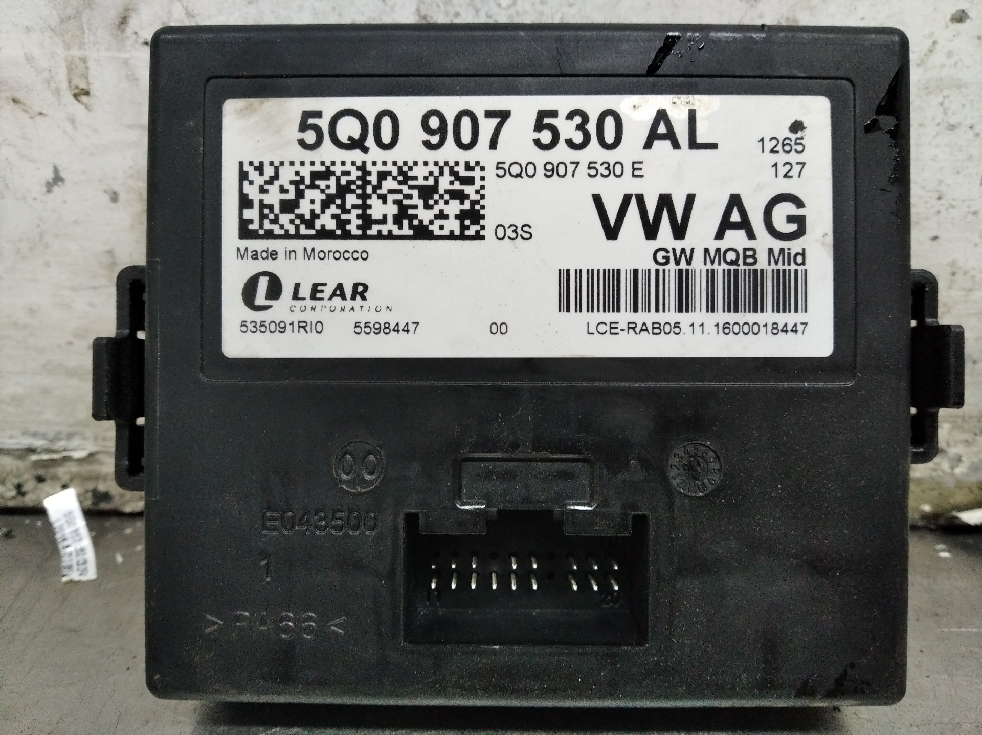 VOLKSWAGEN Variant VII TDI (2014-2024) Other Control Units 5Q0907530AL 19180142