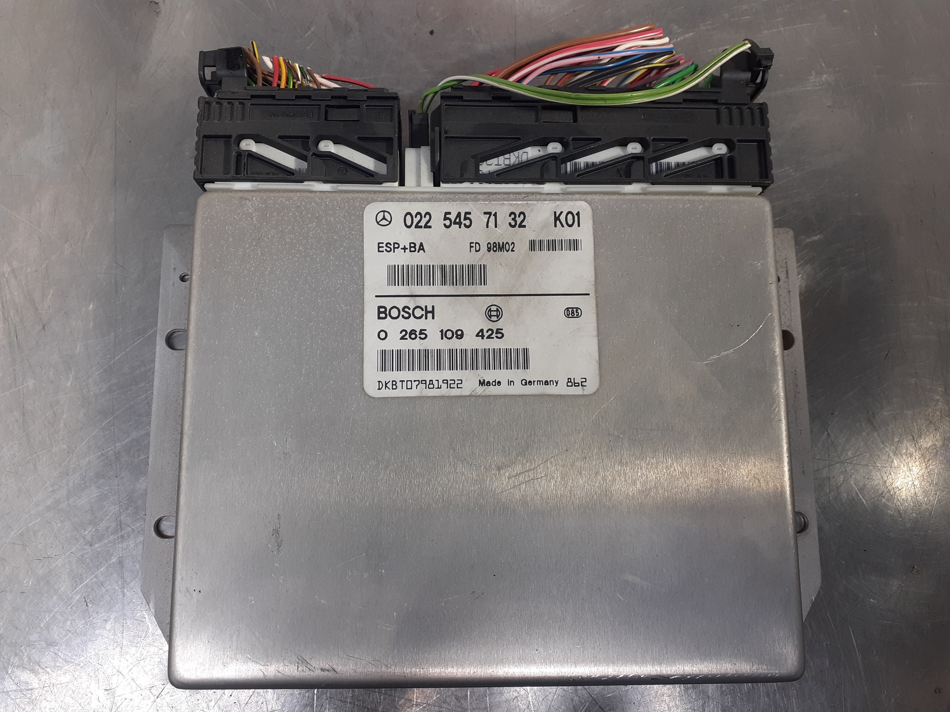 FIAT A-Class W168 (1997-2004) Engine Control Unit ECU 0225457132K01 19009744