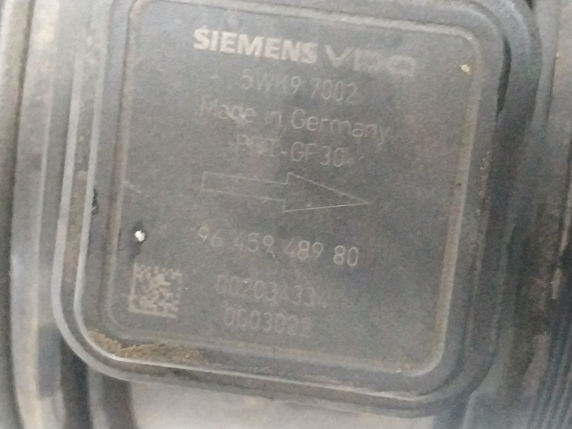 Caudalímetro 9645948980 de Citroen C5 2007-2008 - pieza usada