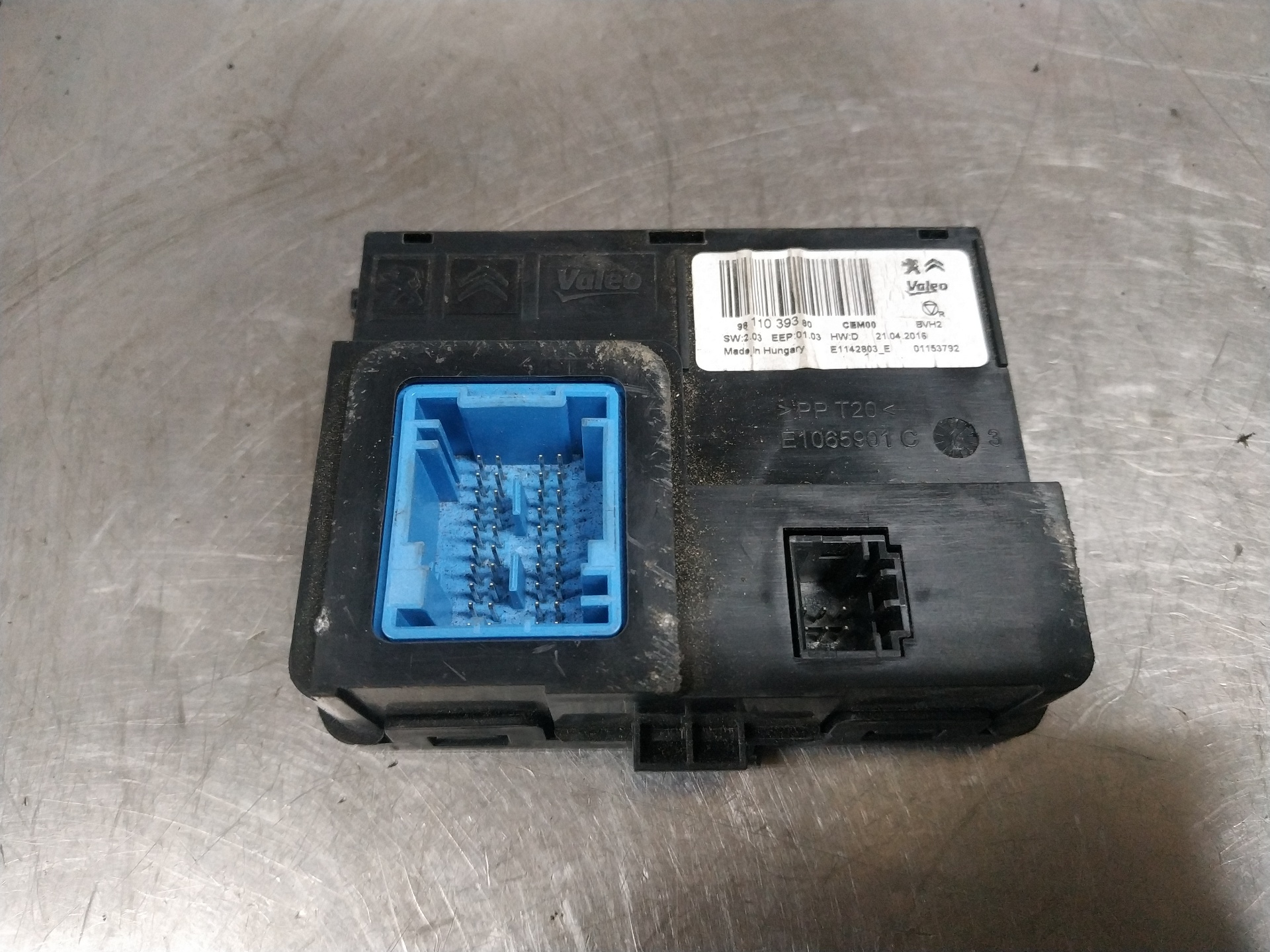 CITROËN C4 Cactus 1 generation (2014-2024) Other Control Units 9811039380 19121396