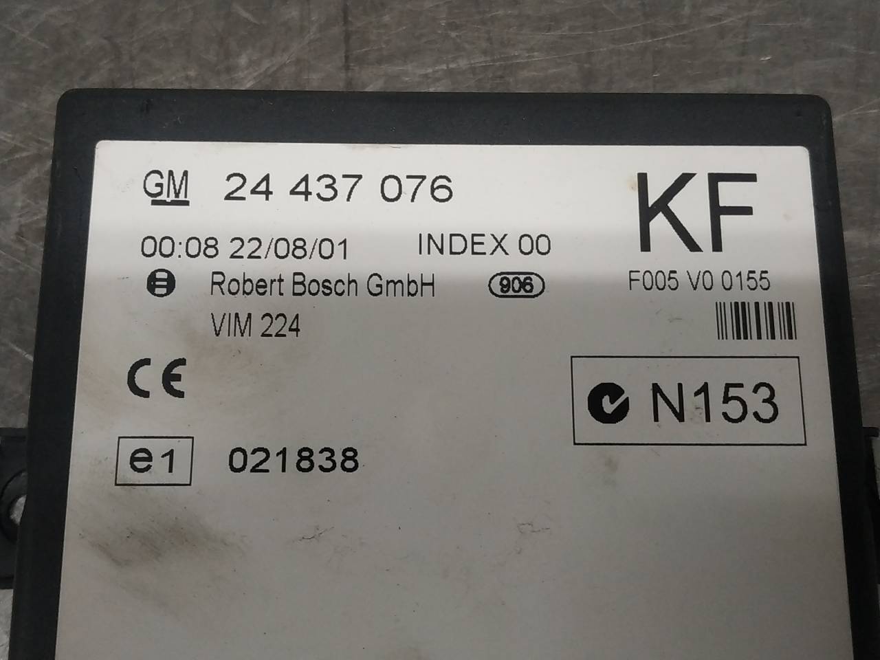 Módulo electronico Z16XE 24437076 de Opel Astra 1998-2003 - pieza usada