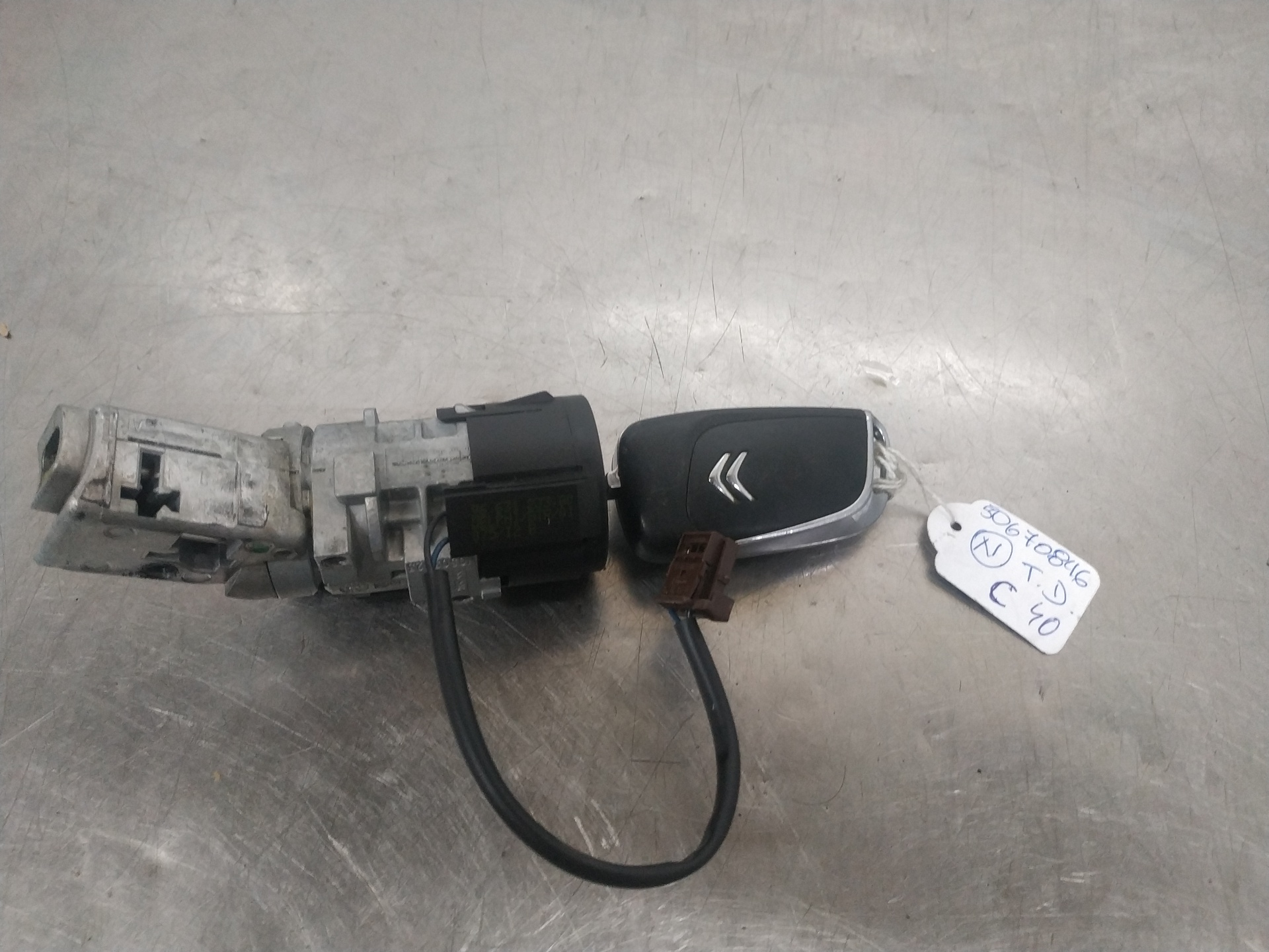 Comutador de arranque 9663123380 de Citroen C4 coupé (la_) 2004-2011 - pieza usada