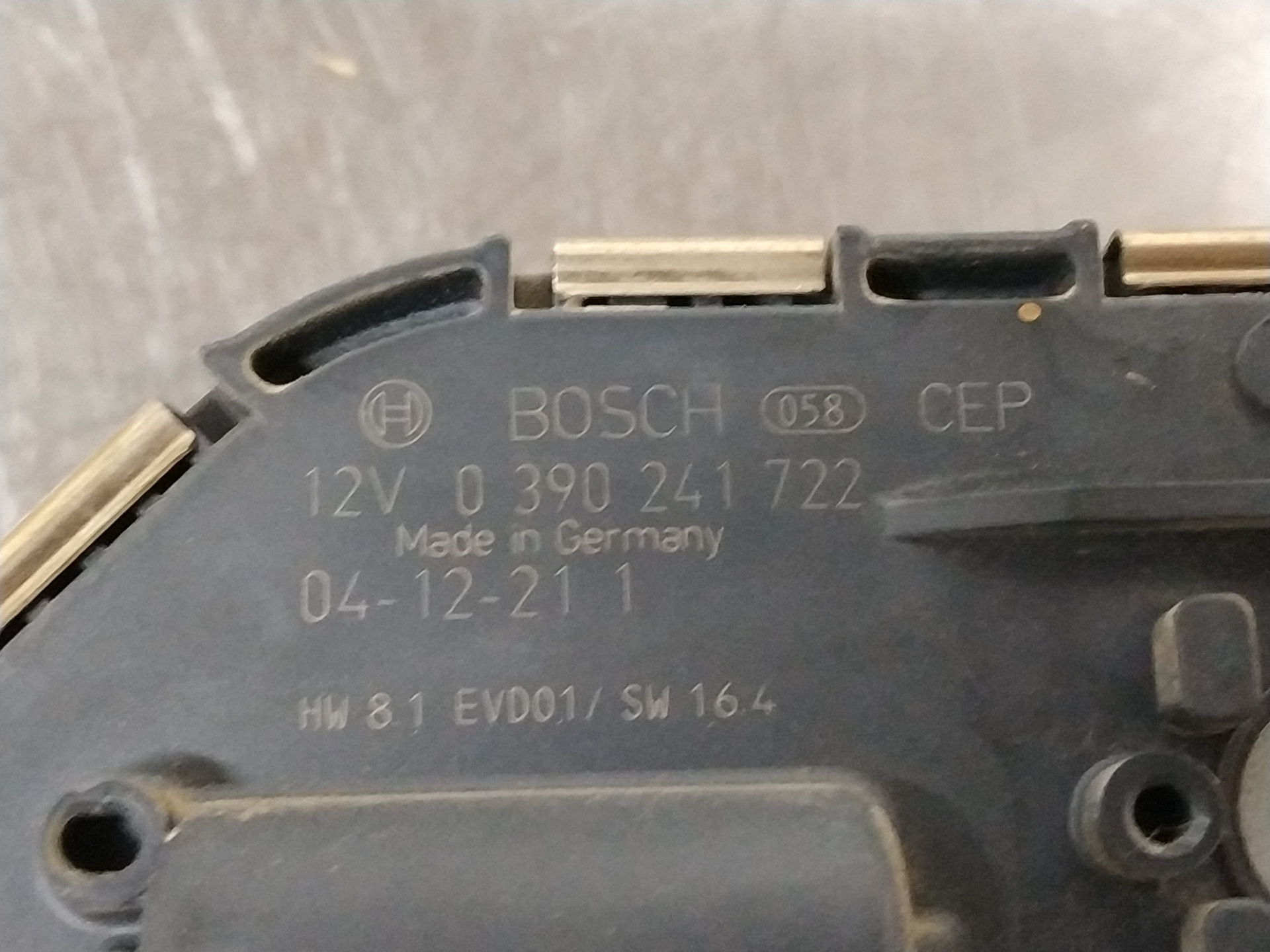 Motor limpia delantero RHR 0390241722 de Peugeot 407 (6d_) 2004-2010 - pieza usada