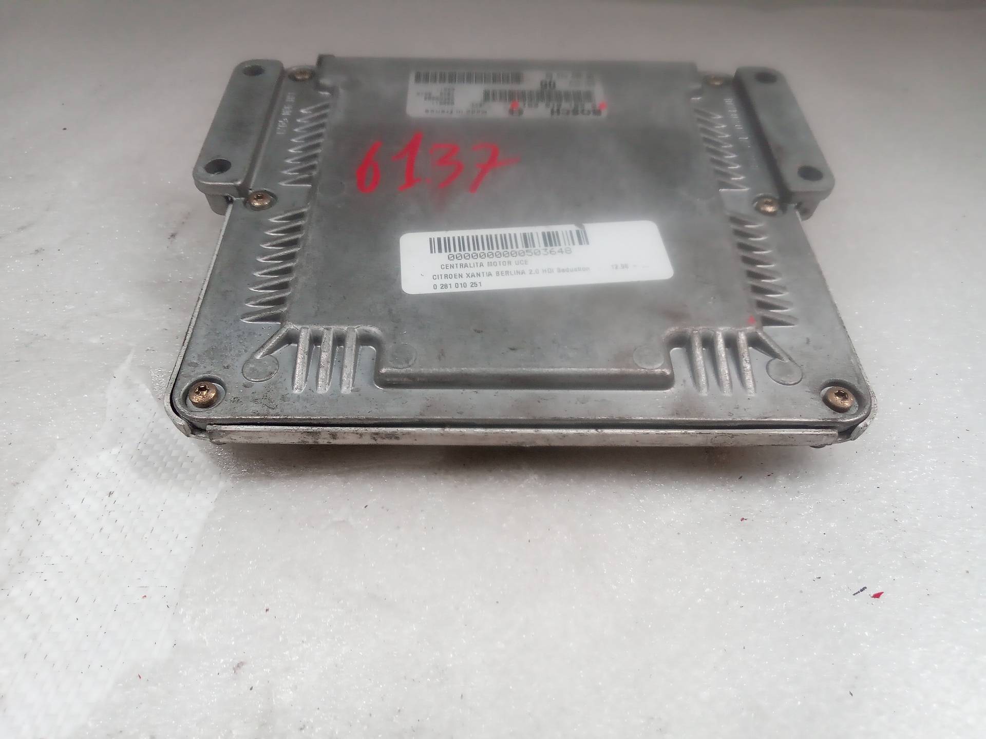 CITROËN Xantia X2 (1998-2001) Motorkontrollenhet ECU 0281010251 23801496