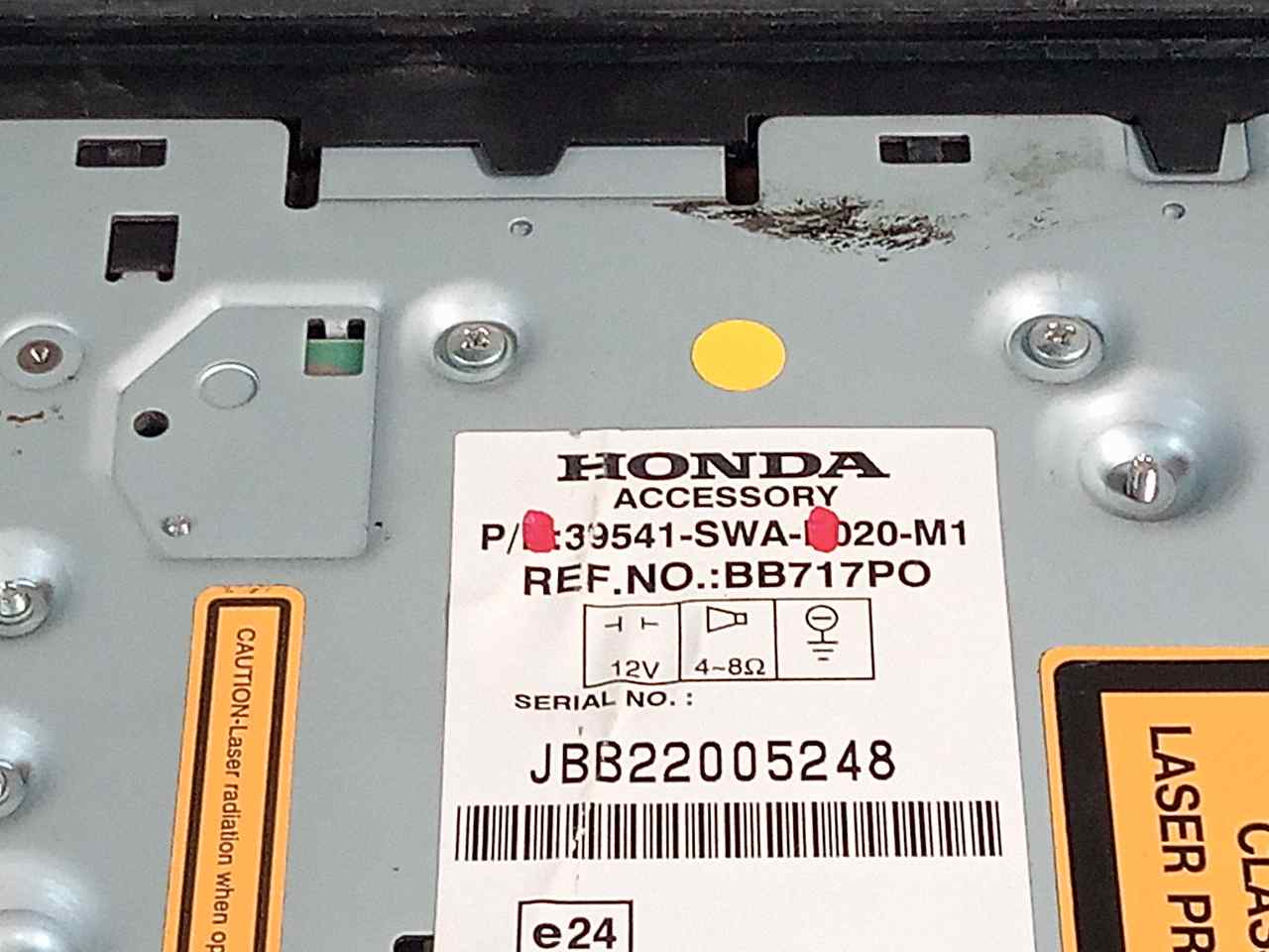 Gps navigation system N22A2 39541SWA de Honda Cr-v iii (re_) 2007-0 140 CV con 264064 km - pieza usada