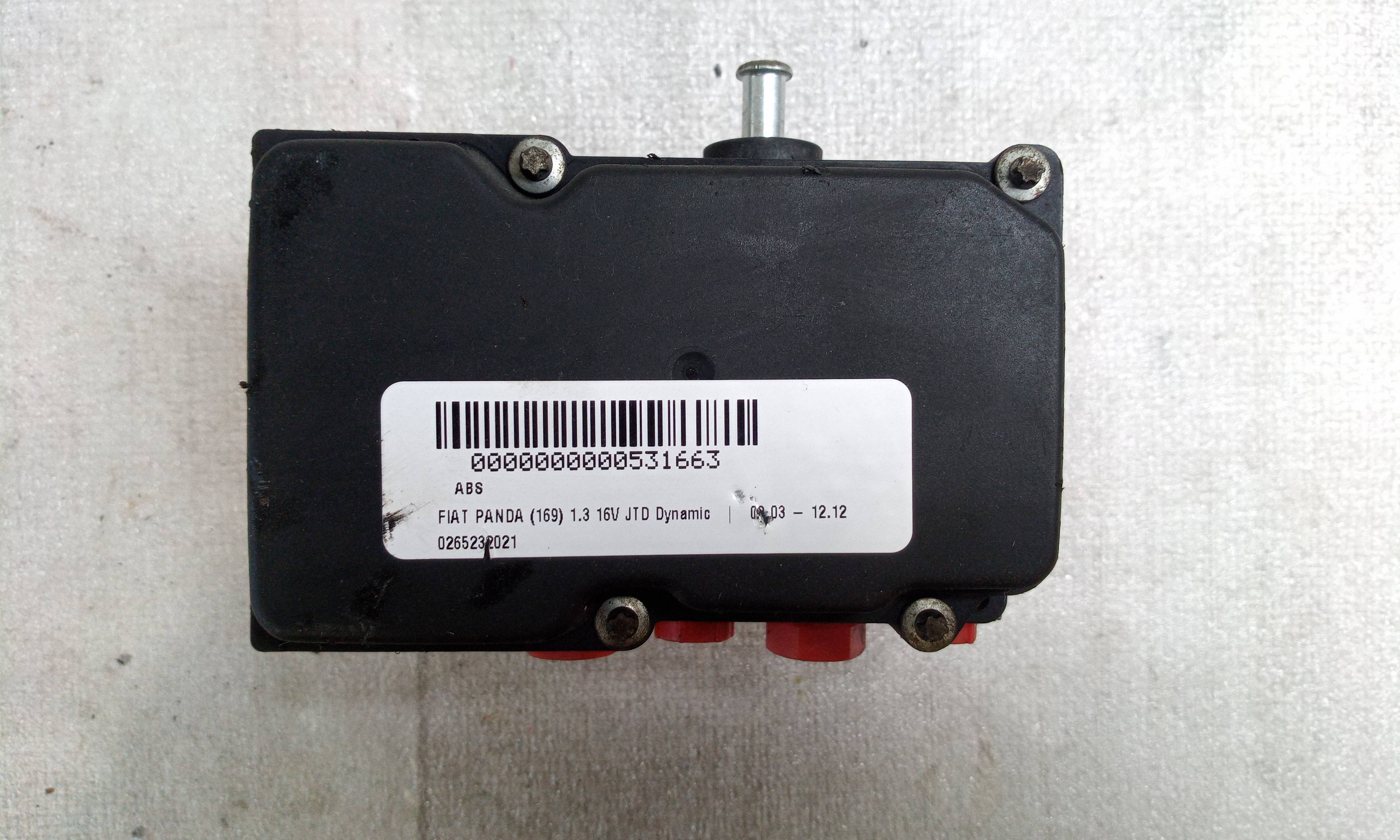 Abs 0265232021 de Fiat Panda / panda classic (169_) 2010-2013 - pieza usada