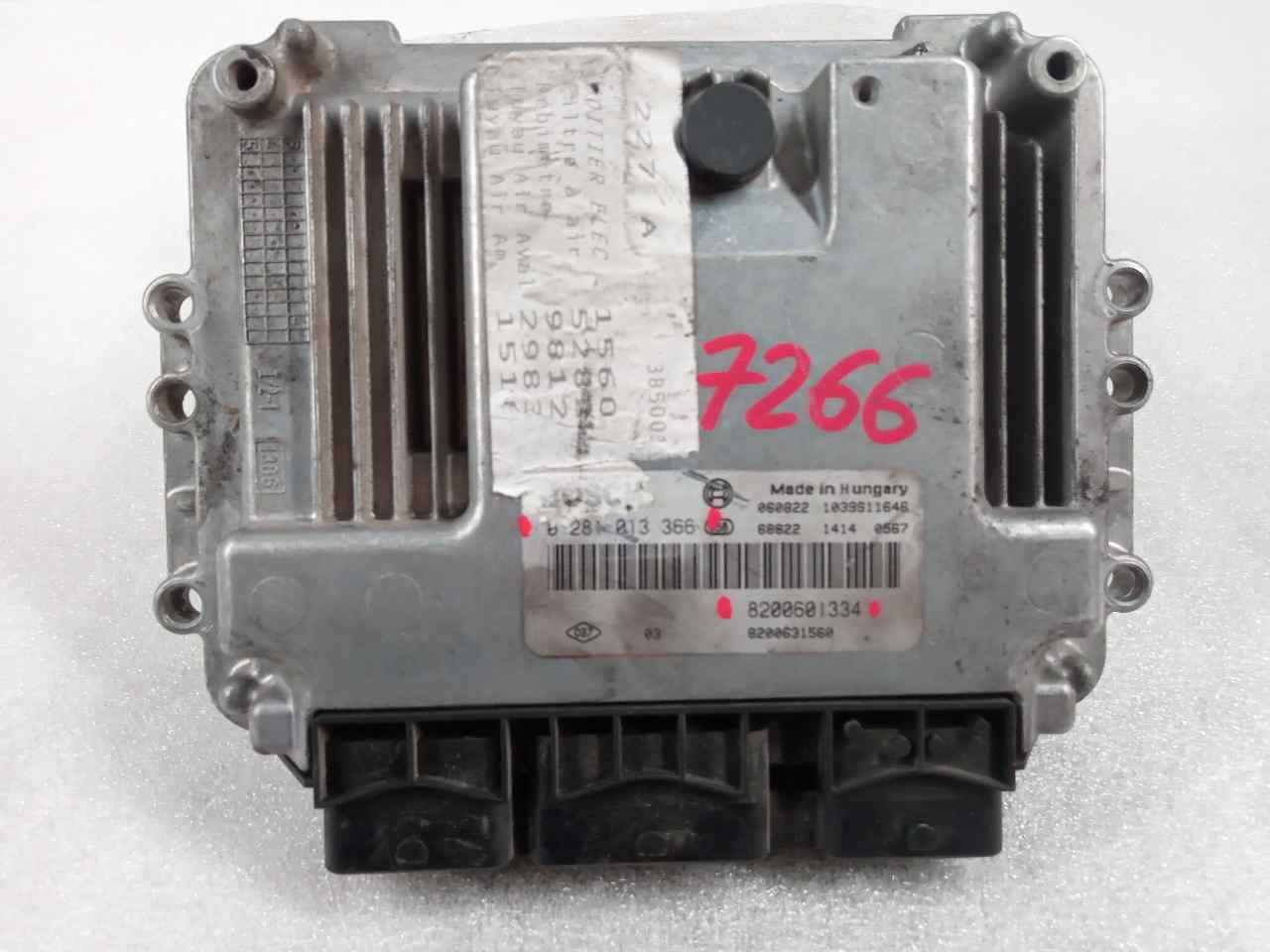 RENAULT Scenic 2 generation (2003-2010) Engine Control Unit ECU 0281013366 23803493