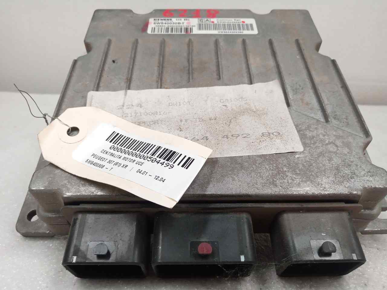 PEUGEOT 307 1 generation (2001-2008) Engine Control Unit ECU 5WS40030BT 23801672