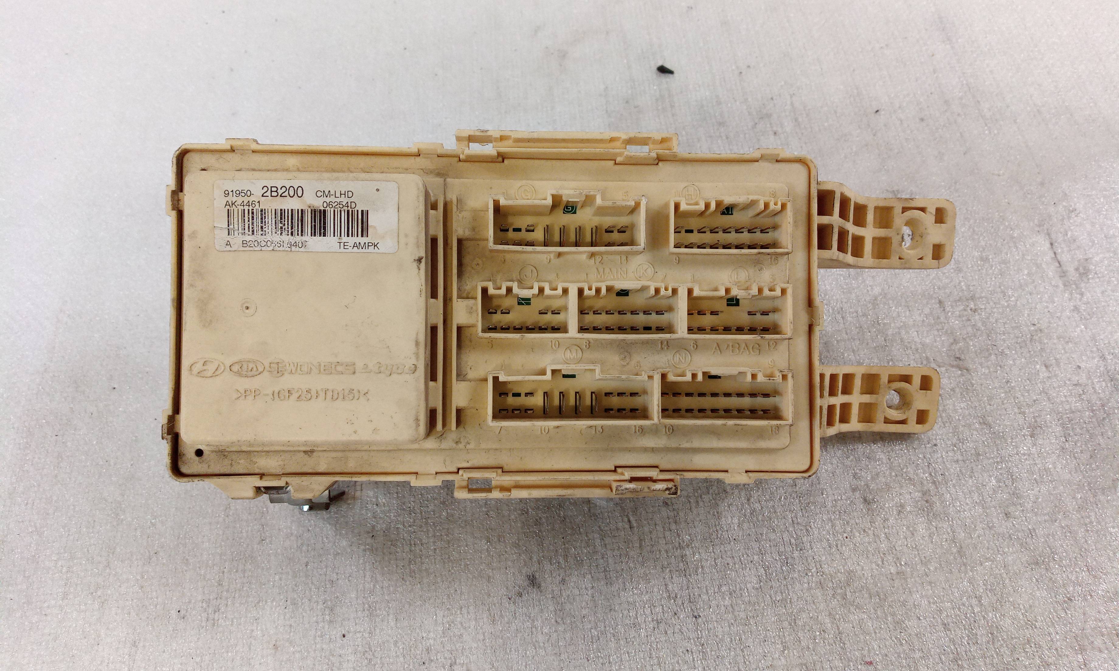 Caja de relés / fusibles D4EB 919502B200 de Hyundai Santa fe (cm) 2006-2007 con 246000 km - pieza usada