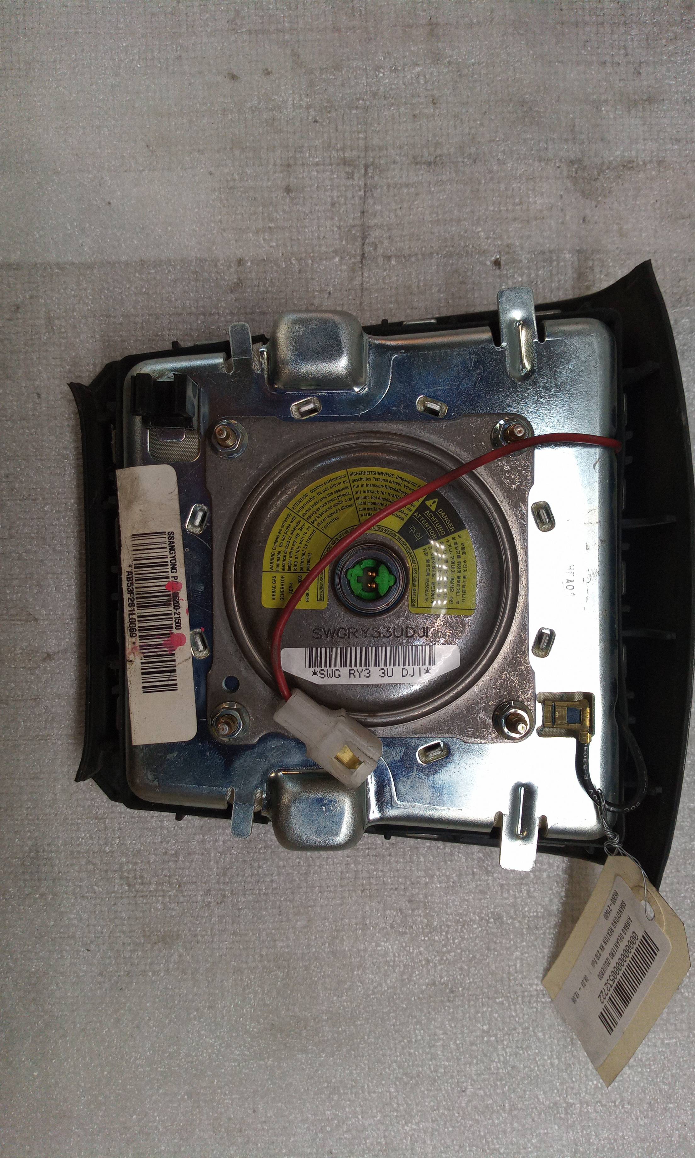 Airbag guida D27DT 8620021500 de Ssangyong Rexton / rexton ii (gab_) 2004-2006 163 CV con 285000 km - pieza usada
