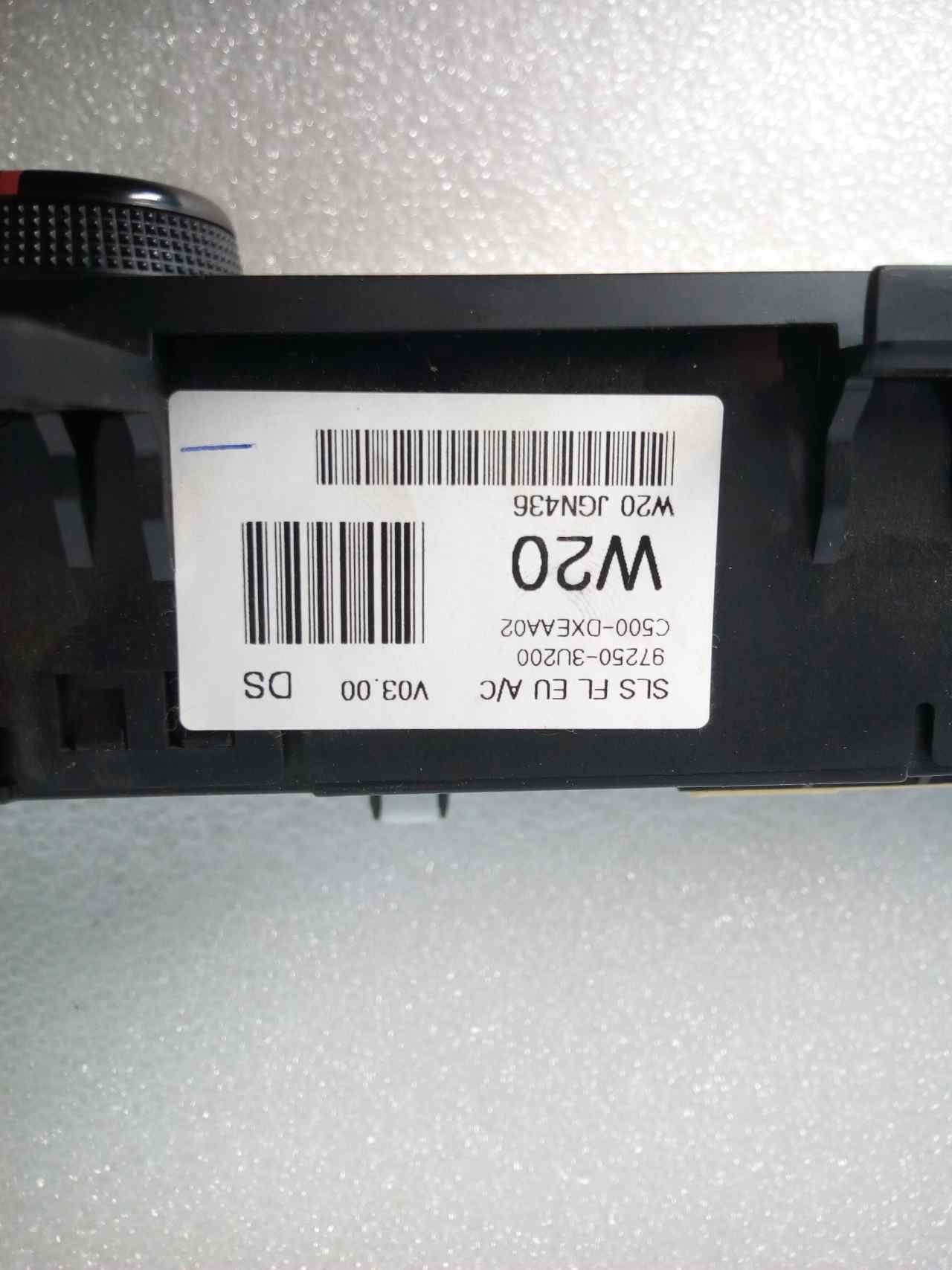 Mando del climatizador G4FD 972503U200 de Kia Sportage (sl) 2010-0 135 CV - pieza usada