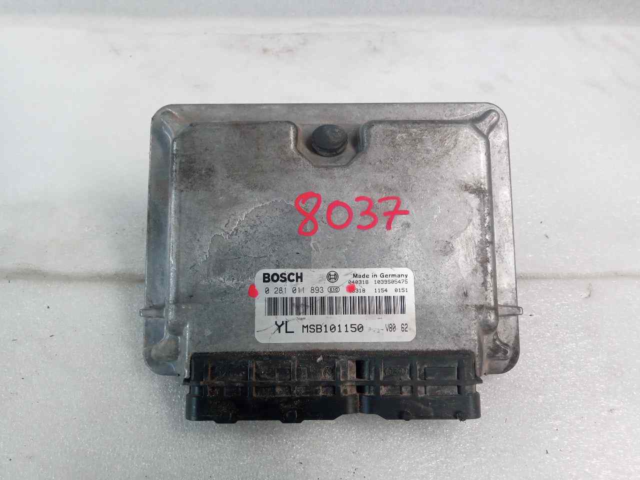 Centralita motor uce 0281011893 de Mg rover Rover 25 (rf) 2000-2004 - pieza usada
