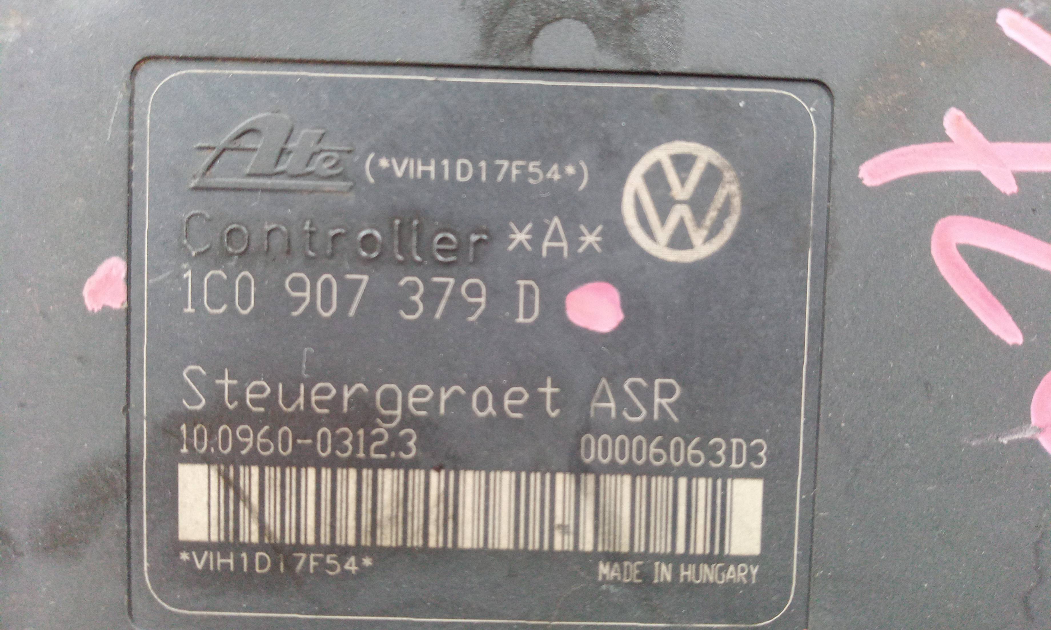 VOLKSWAGEN Golf 4 generation (1997-2006) ABS pump 1C0907379D 23803594