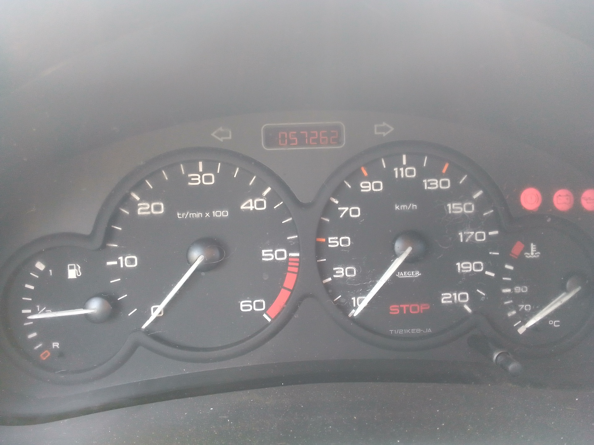 Cuadro de instrumentos WJY 0263639116 de Peugeot 206 hatchback (2a/c) 1999-2009 69 CV con 57262 km - pieza usada