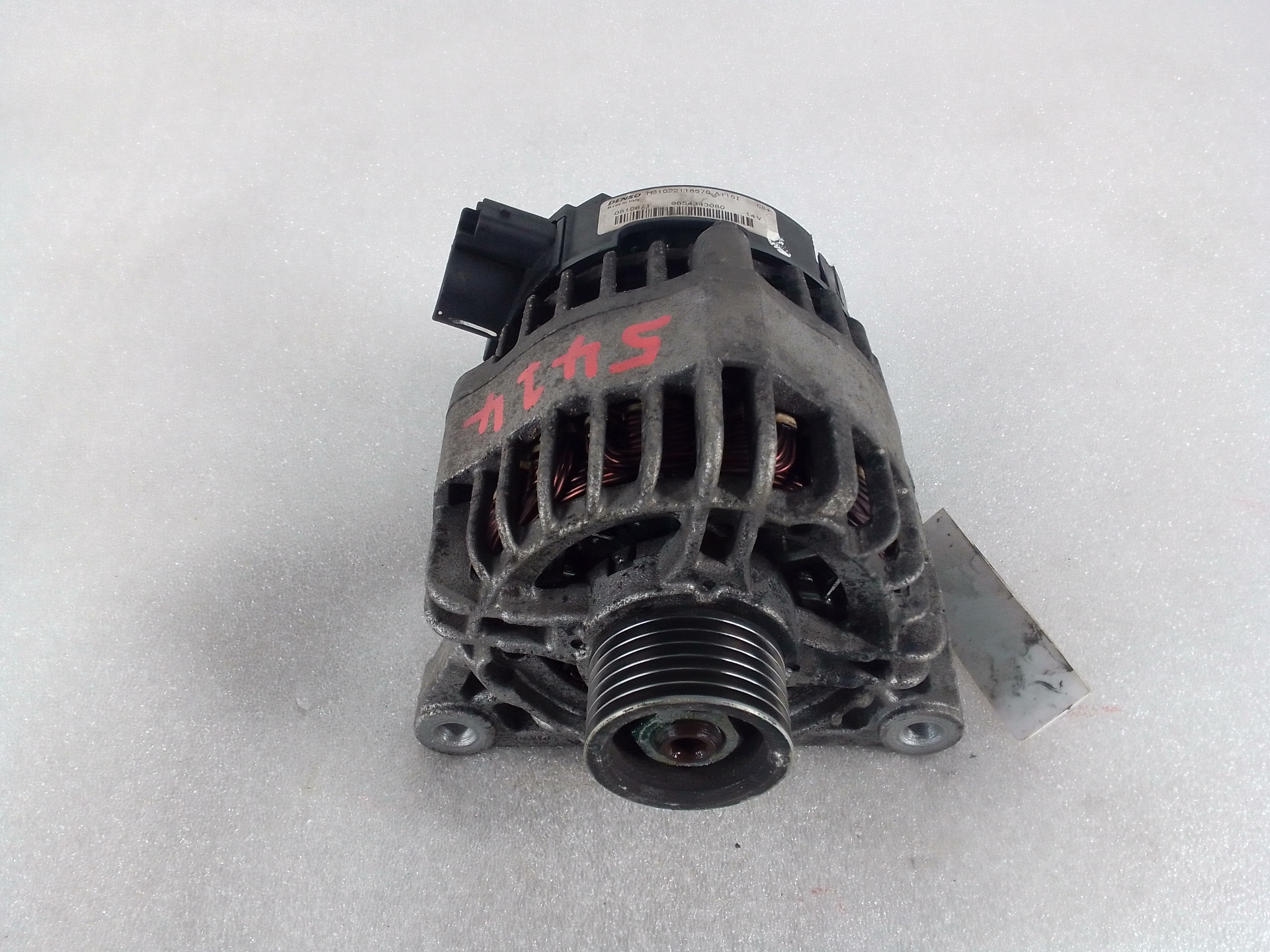 PEUGEOT 207 1 generation (2006-2009) Alternator 9654343080 20073756