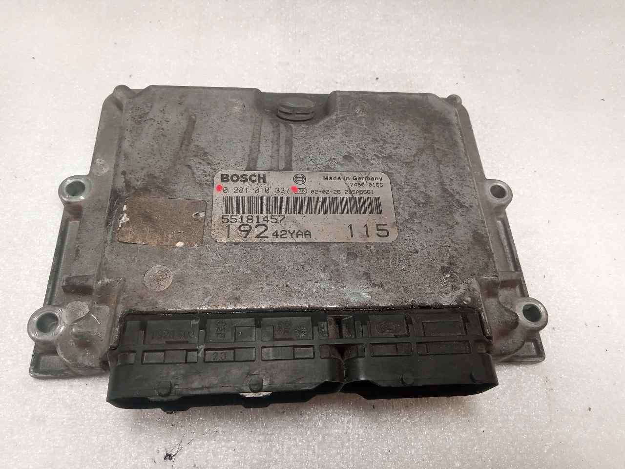 FIAT Stilo 1 generation (2001-2010) Engine Control Unit ECU 0281010337 23801499