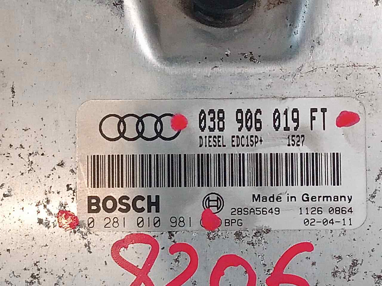 Switchboard engine uce 0281010981 de Audi A3 (8l) 1996-2002 - pieza usada