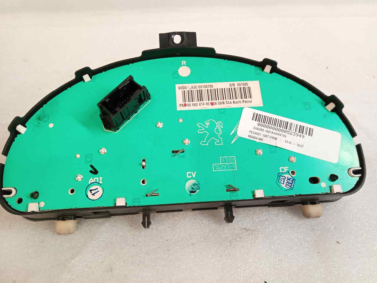 Cuadro de instrumentos 9658241480 de Peugeot 1007 (km_) 2005-0 - pieza usada