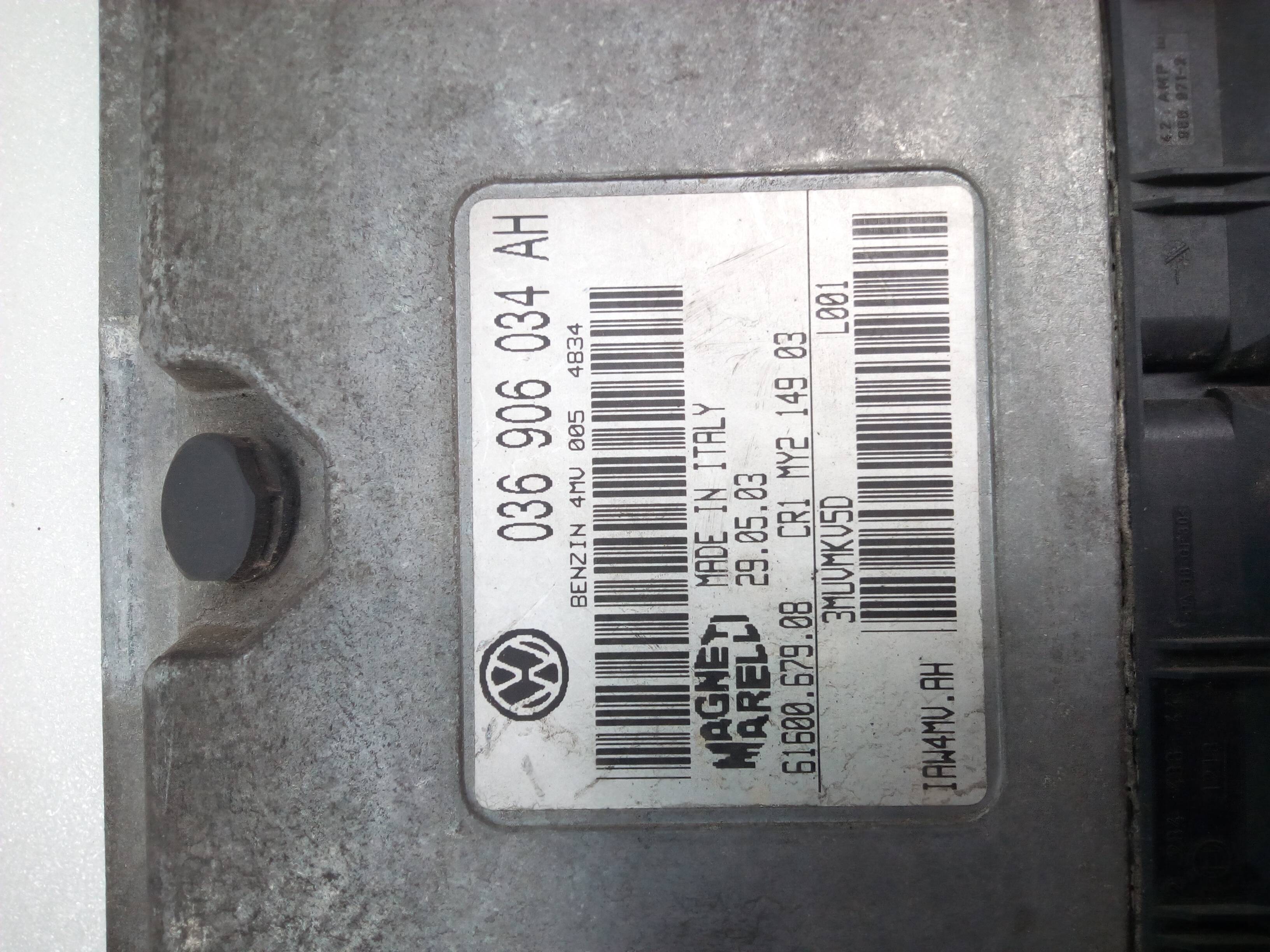 SEAT Cordoba 2 generation (1999-2009) Engine Control Unit ECU 036906034AH 20062203