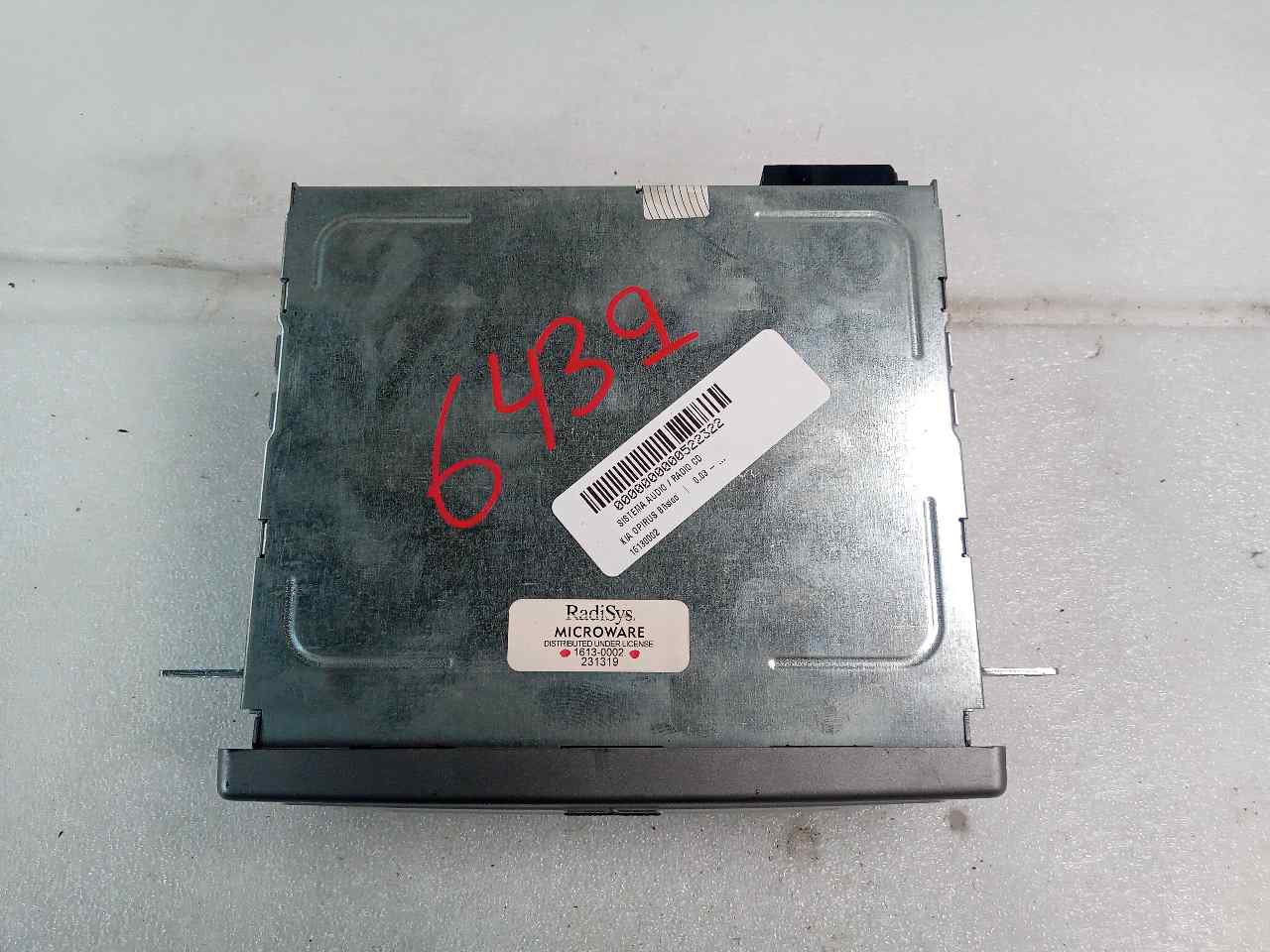 Sistema audio / radio cd G6CU 16130002 de Kia Opirus (gh) 2006-0 203 CV - pieza usada