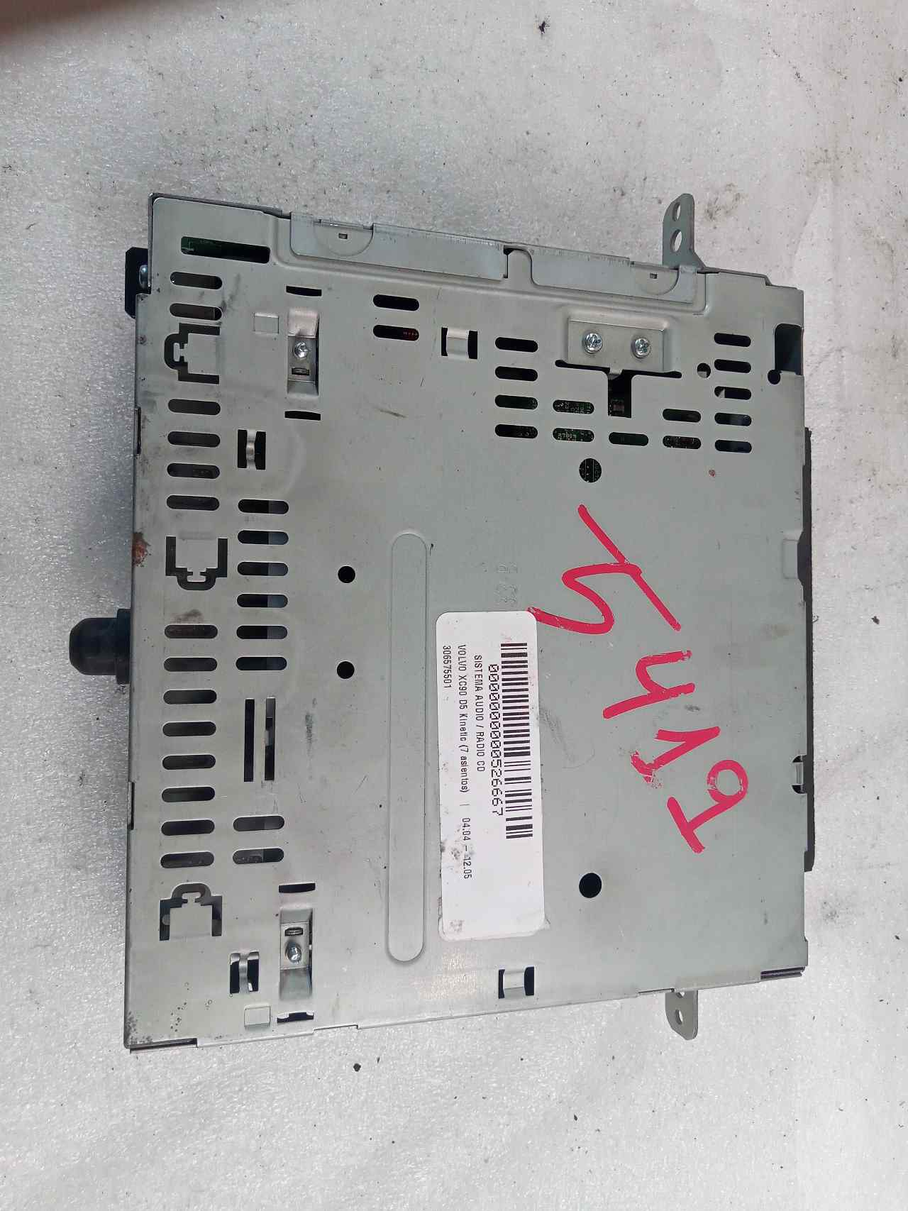 Sistema audio / radio cd D5244T 306575501 de Volvo Xc90 i (275) 2002-2006 163 CV - pieza usada