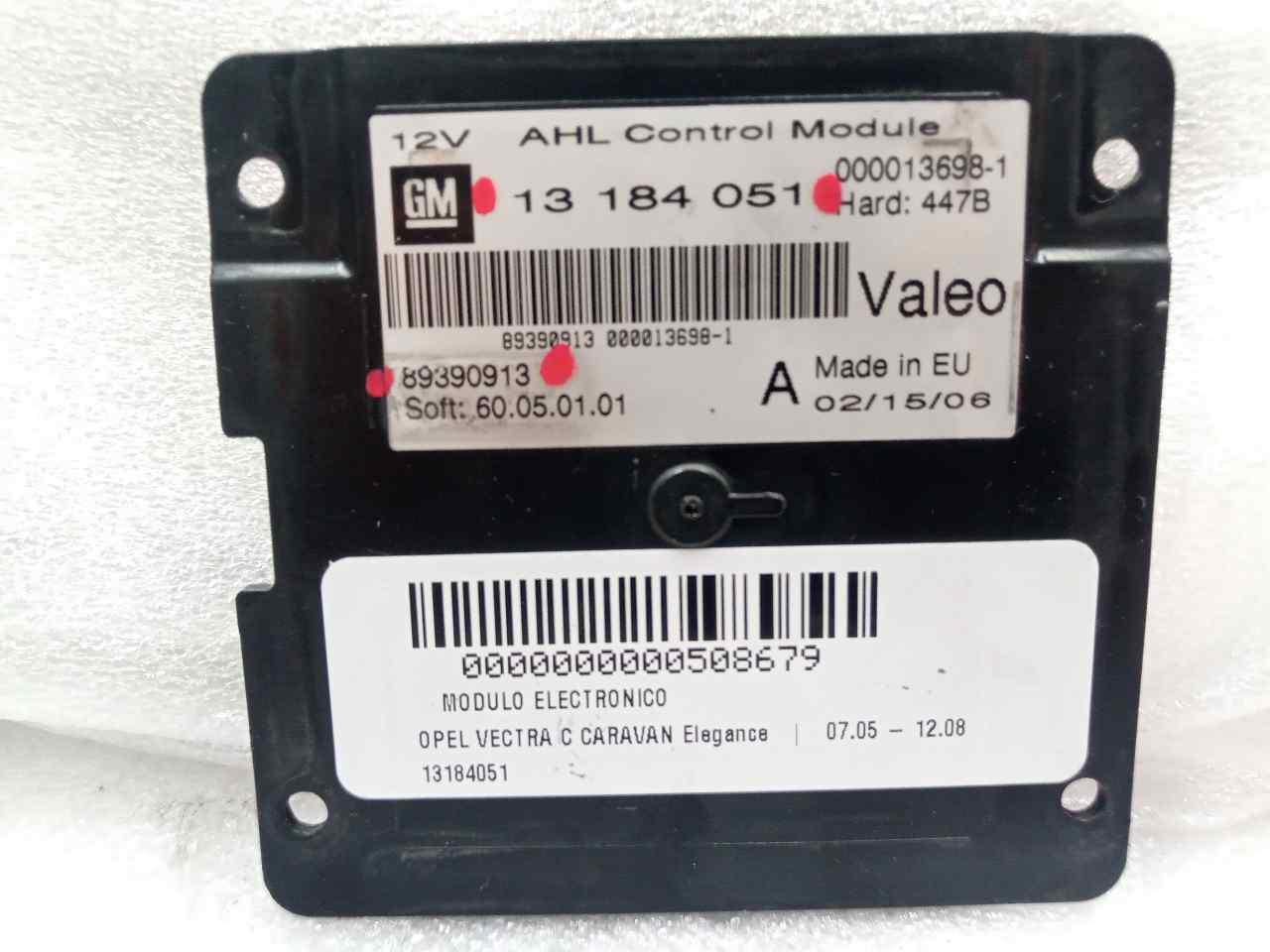 OPEL Vectra Other Control Units 13184051 23815130