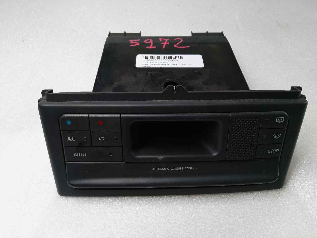 RENAULT Laguna 2 generation (2001-2007) Climate  Control Unit 7700425674 24839798