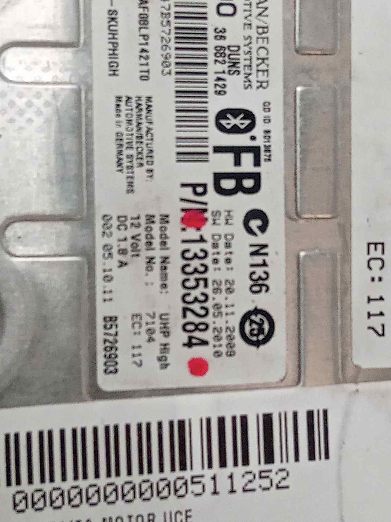 OPEL Astra J (2009-2020) Motorstyrenhet ECU 13353284 24854206