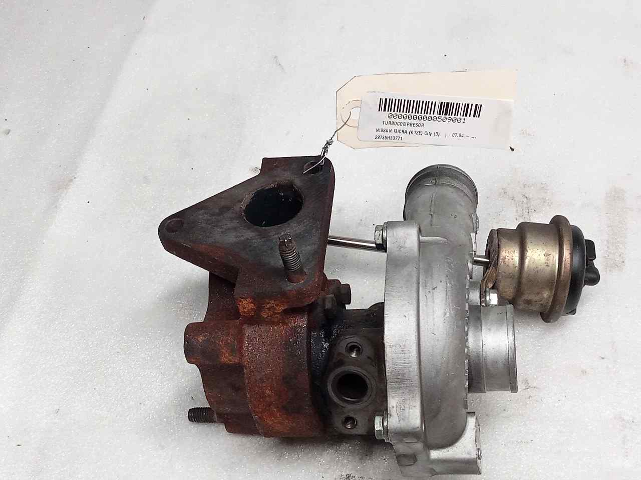 NISSAN Micra K12 (2002-2010) Turbocompresseur 22735H33771 23815394