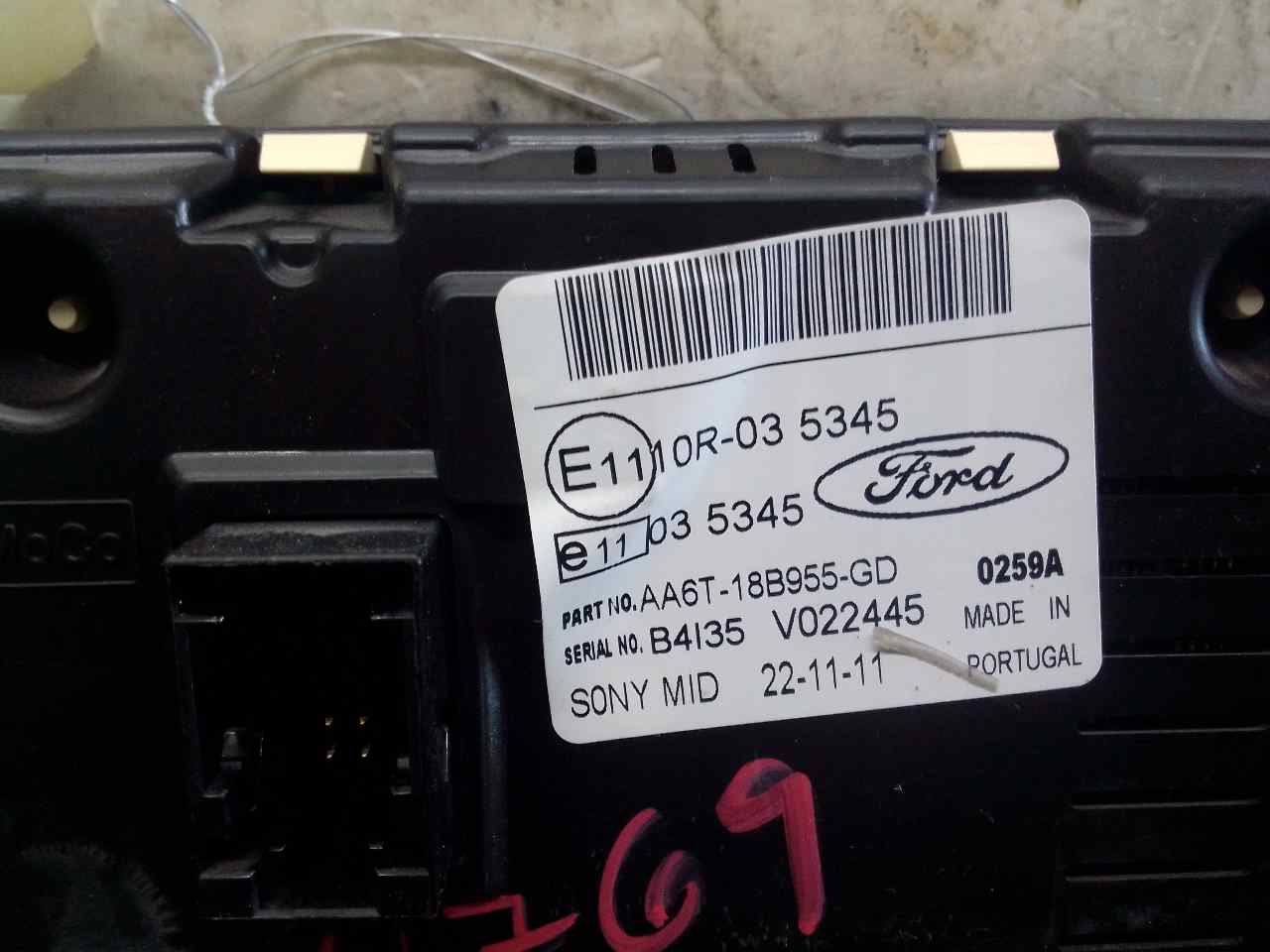 FORD Fiesta 5 generation (2001-2010) Citas salona daļas 10R035345 20060677