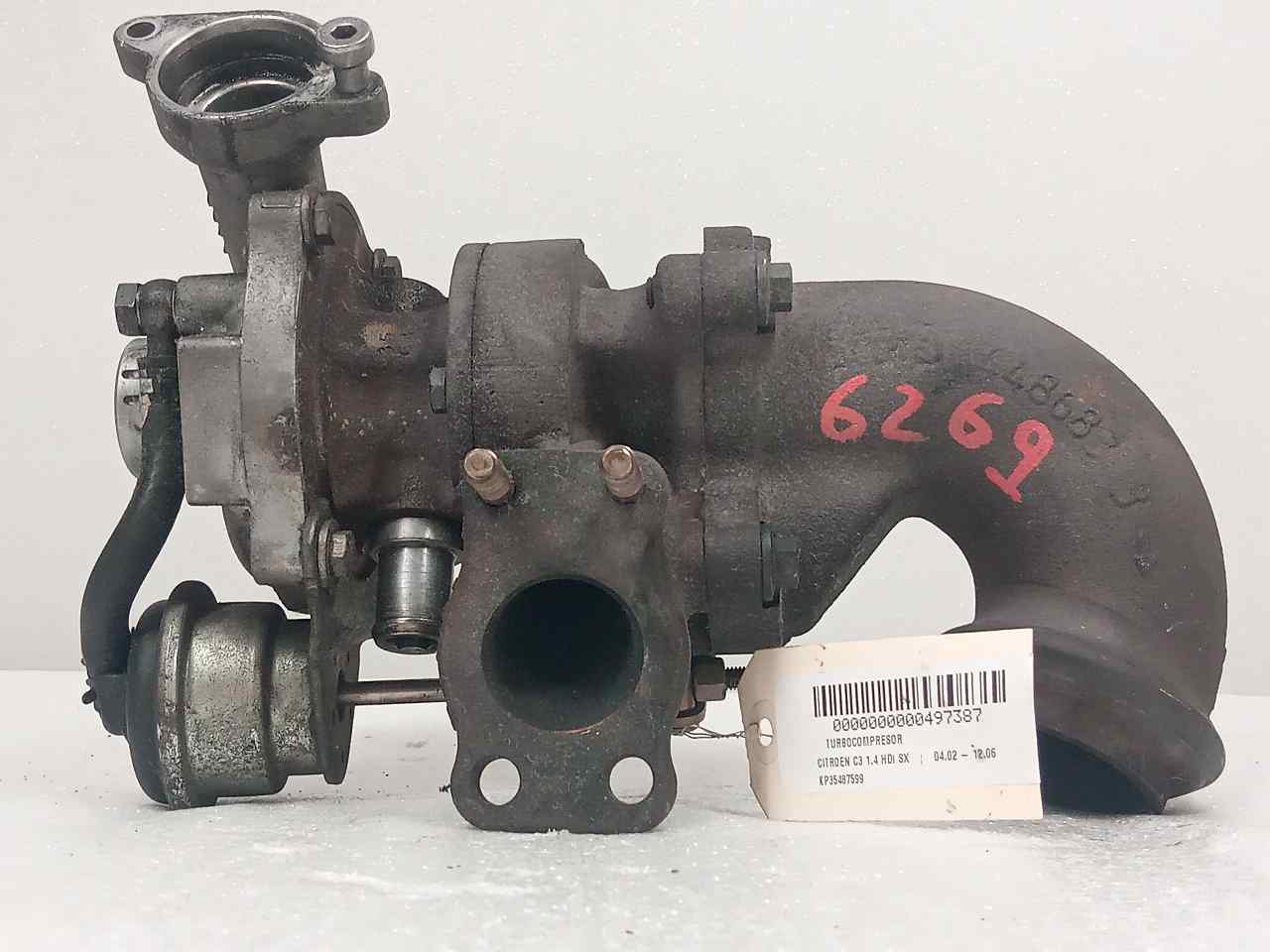 CITROËN C3 1 generation (2002-2010) Turbocharger KP35487599 24827026