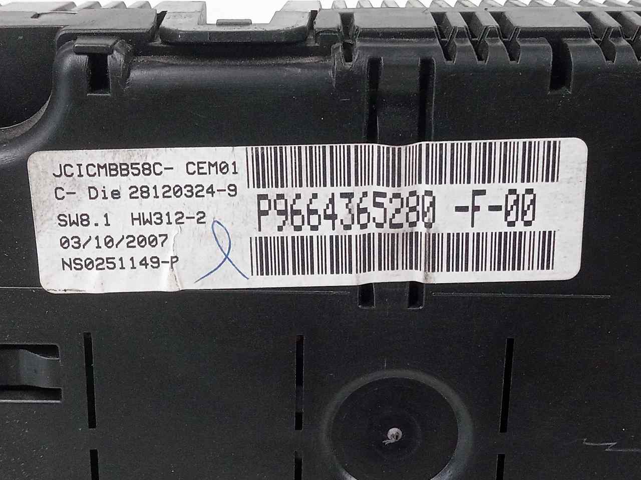 CITROËN C4 Picasso 1 generation (2006-2013) Spidometras (Prietaisų skydelis) P9664365280 25320246