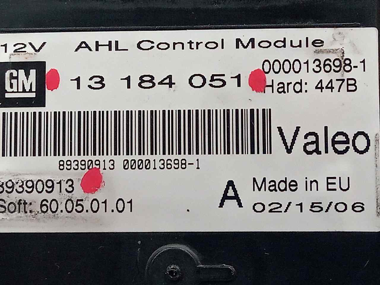 OPEL Vectra Alte unități de control 13184051 23815130