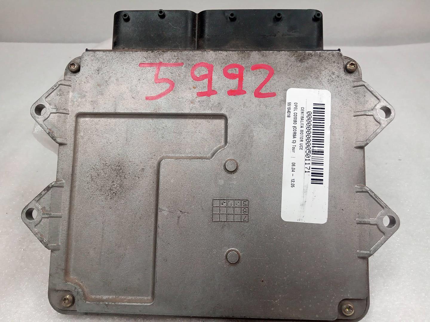 OPEL Combo C (2001-2011) Engine Control Unit ECU 55194018 23801075