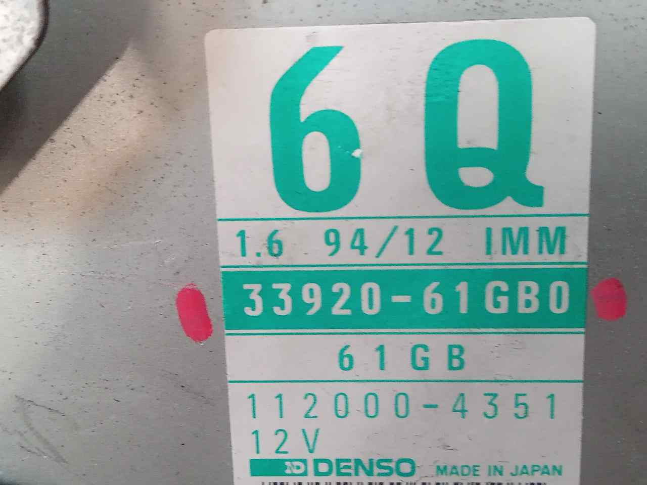 Módulo electronico 3392061GB0 de Suzuki Baleno (eg) 1995-2002 - pieza usada