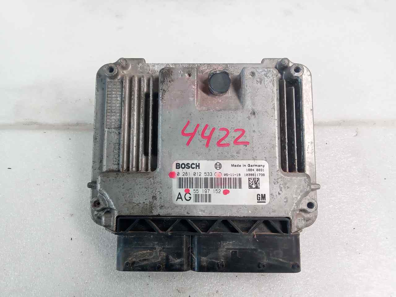 Centralita motor uce 0281012533 de Opel Vectra c (z02) 2002-2004 120 CV - pieza usada
