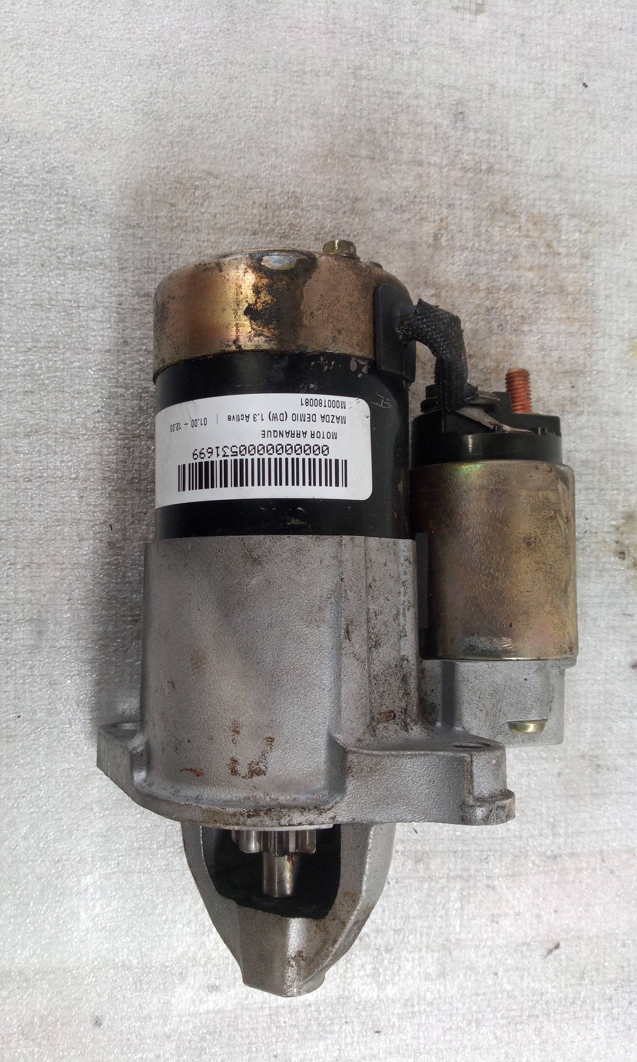 Motor arranque M000T80081 de Mazda Demio (dw) 2000-2003 con 206000 km - pieza usada